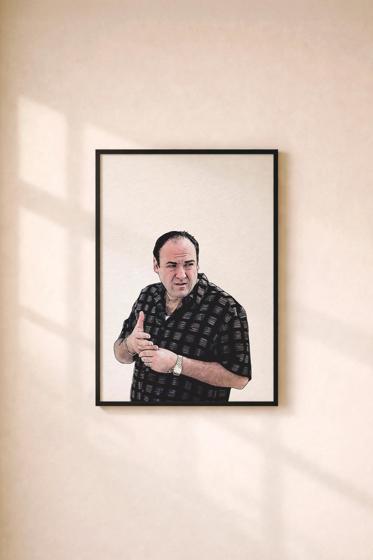 The Sopranos – Tony Soprano Portrait Wall Art Print