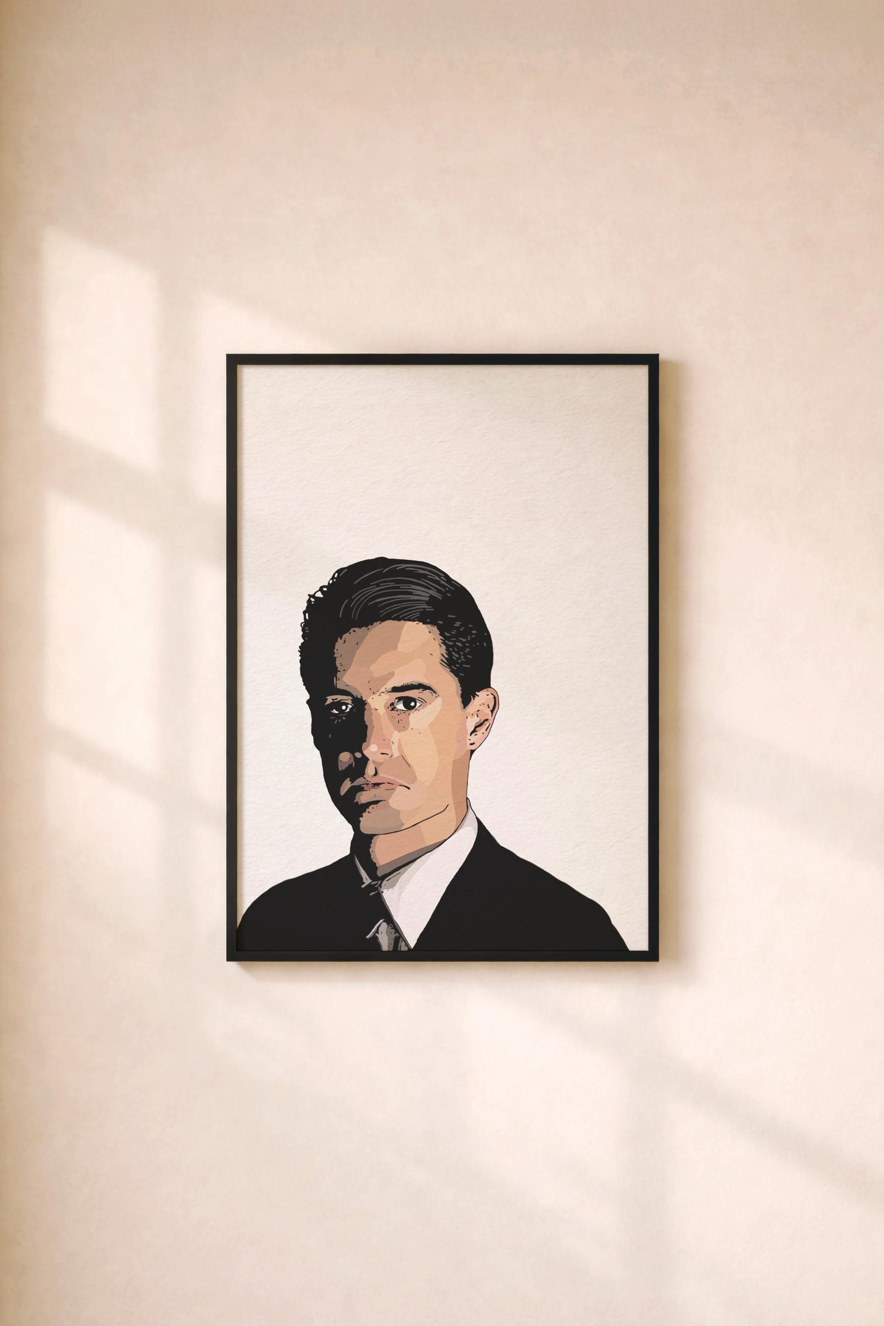Twin Peaks Special Agent Dale Cooper - Hand-Drawn Film Poster Art Print