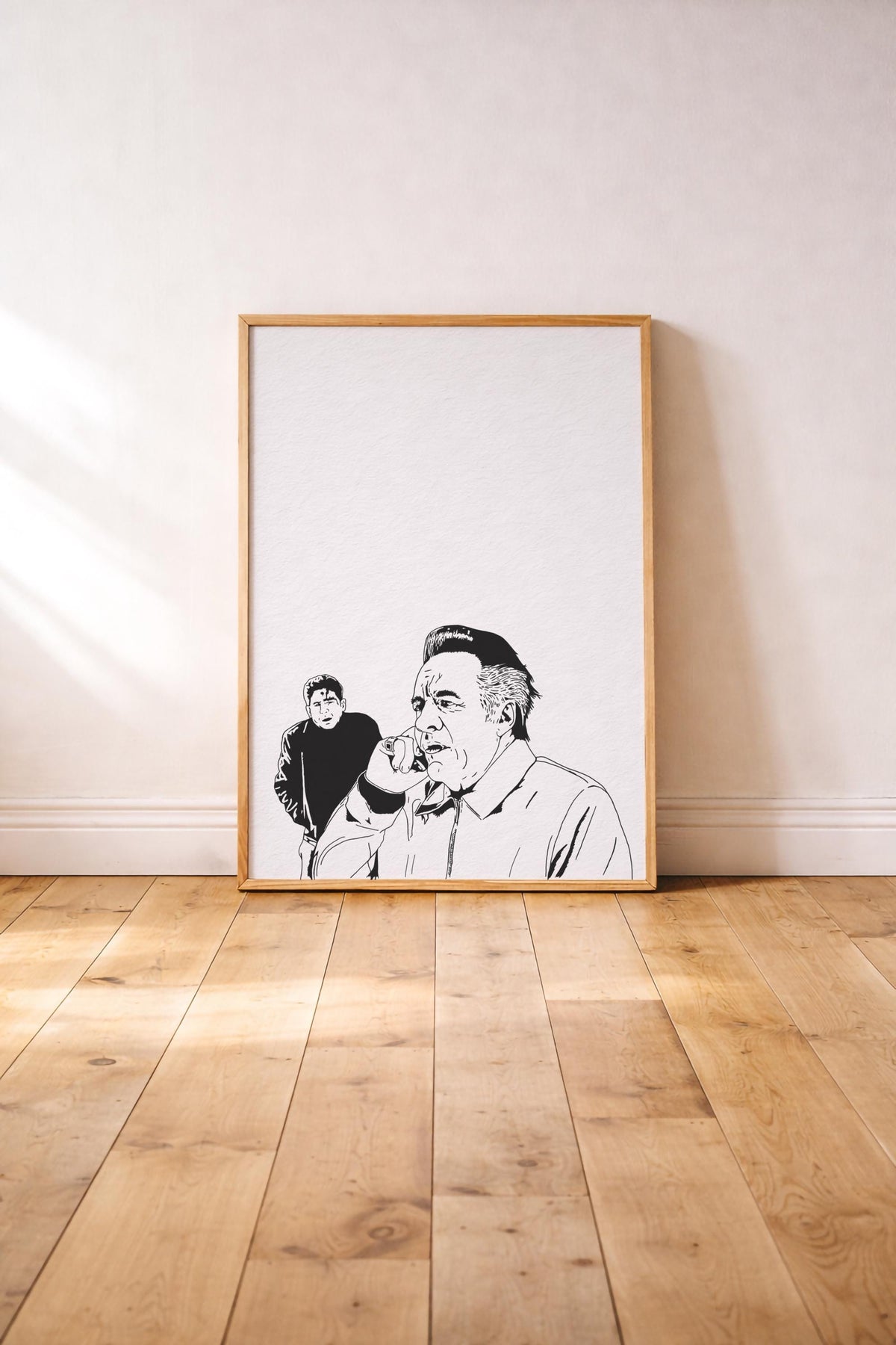 The Sopranos – Pine Barrens Phone Call Scene Portrait Print – Minimalist TV Mob Art (Giclée) — image 4