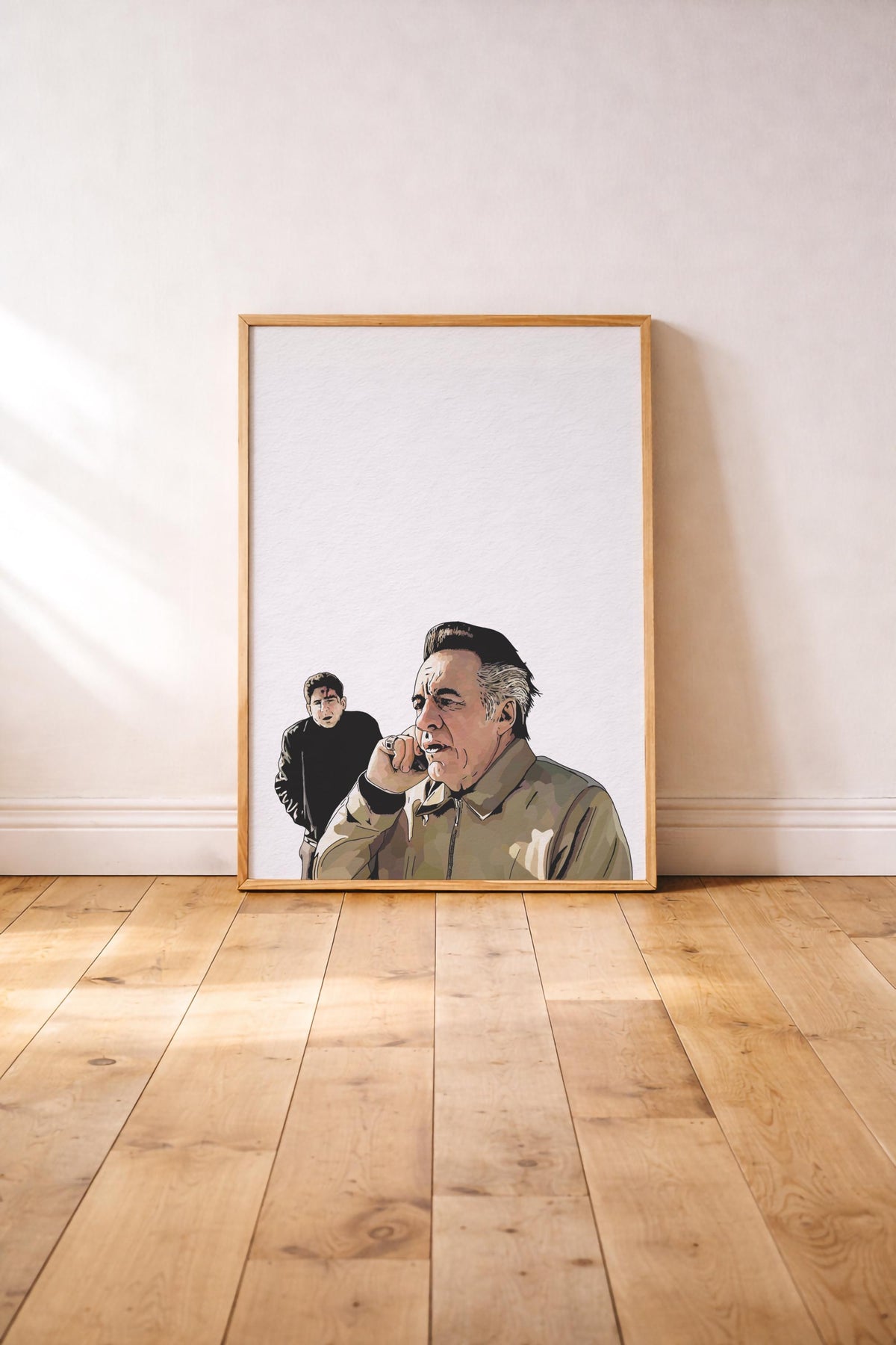 The Sopranos – Pine Barrens Phone Call Scene Portrait Print – Minimalist TV Mob Art (Giclée) — image 3