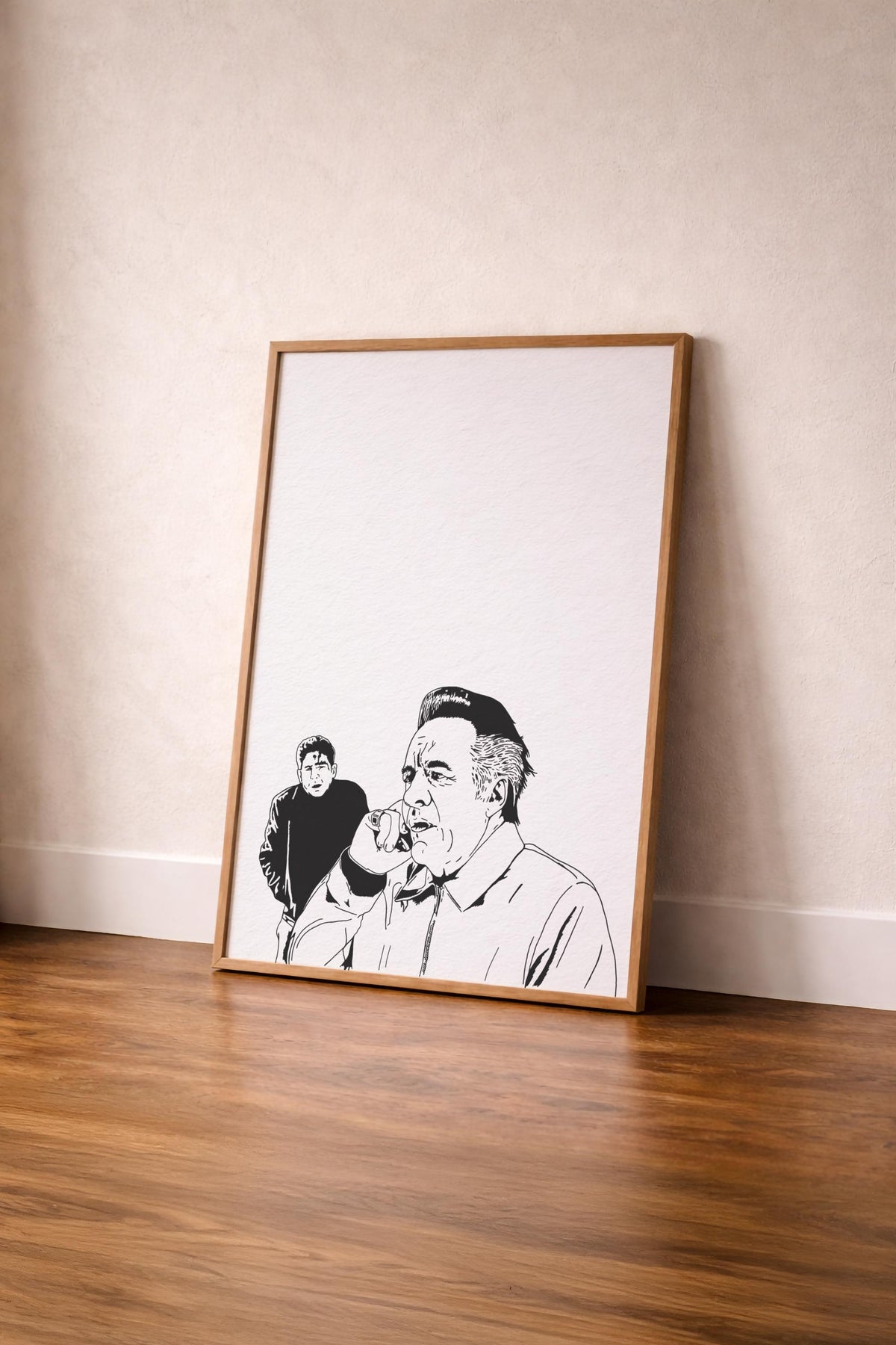The Sopranos – Pine Barrens Phone Call Scene Portrait Print – Minimalist TV Mob Art (Giclée) — image 10