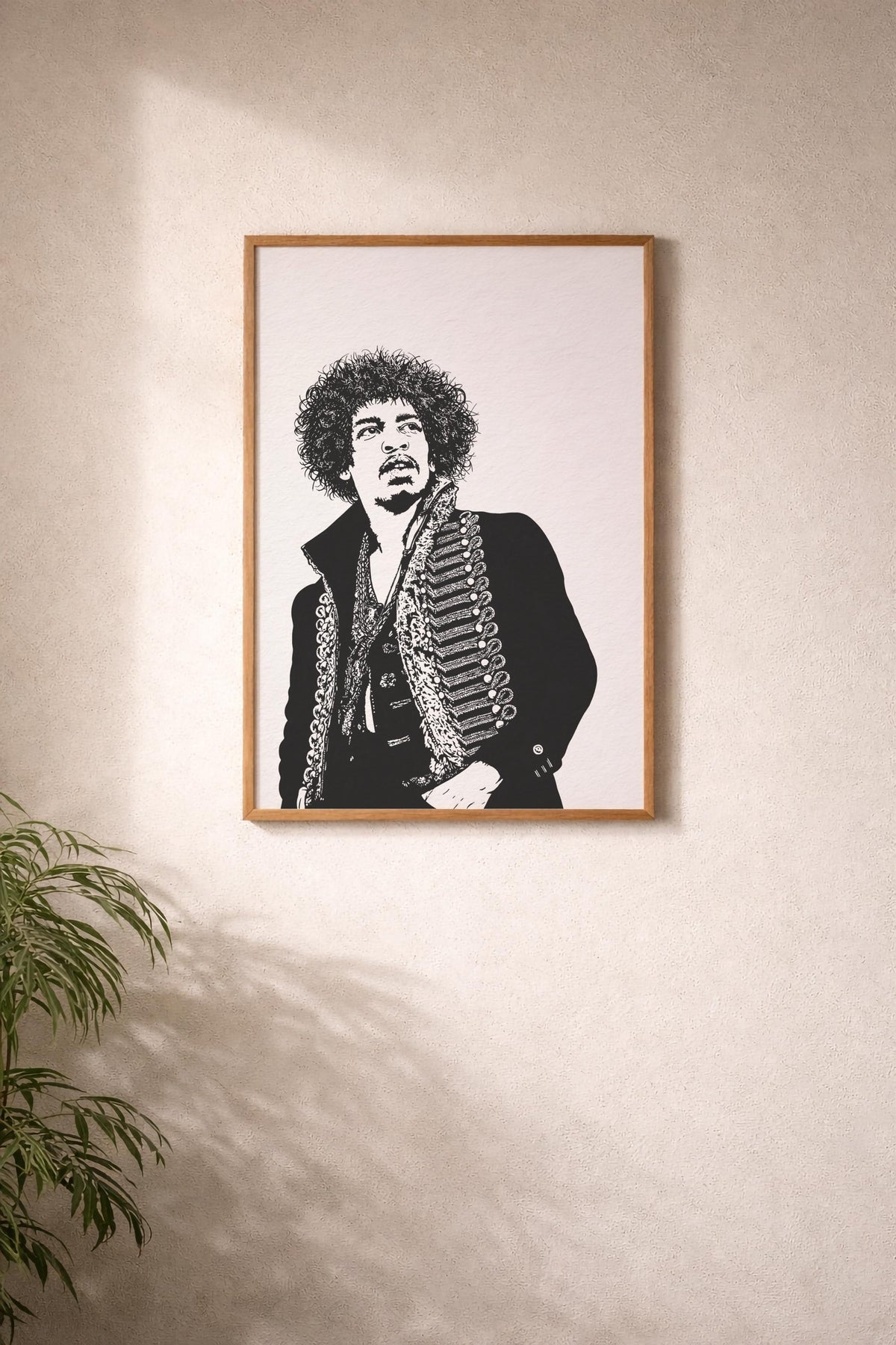 Jimi Hendrix Portrait Giclée Print – Minimalist Music Icon Wall Art — image 8