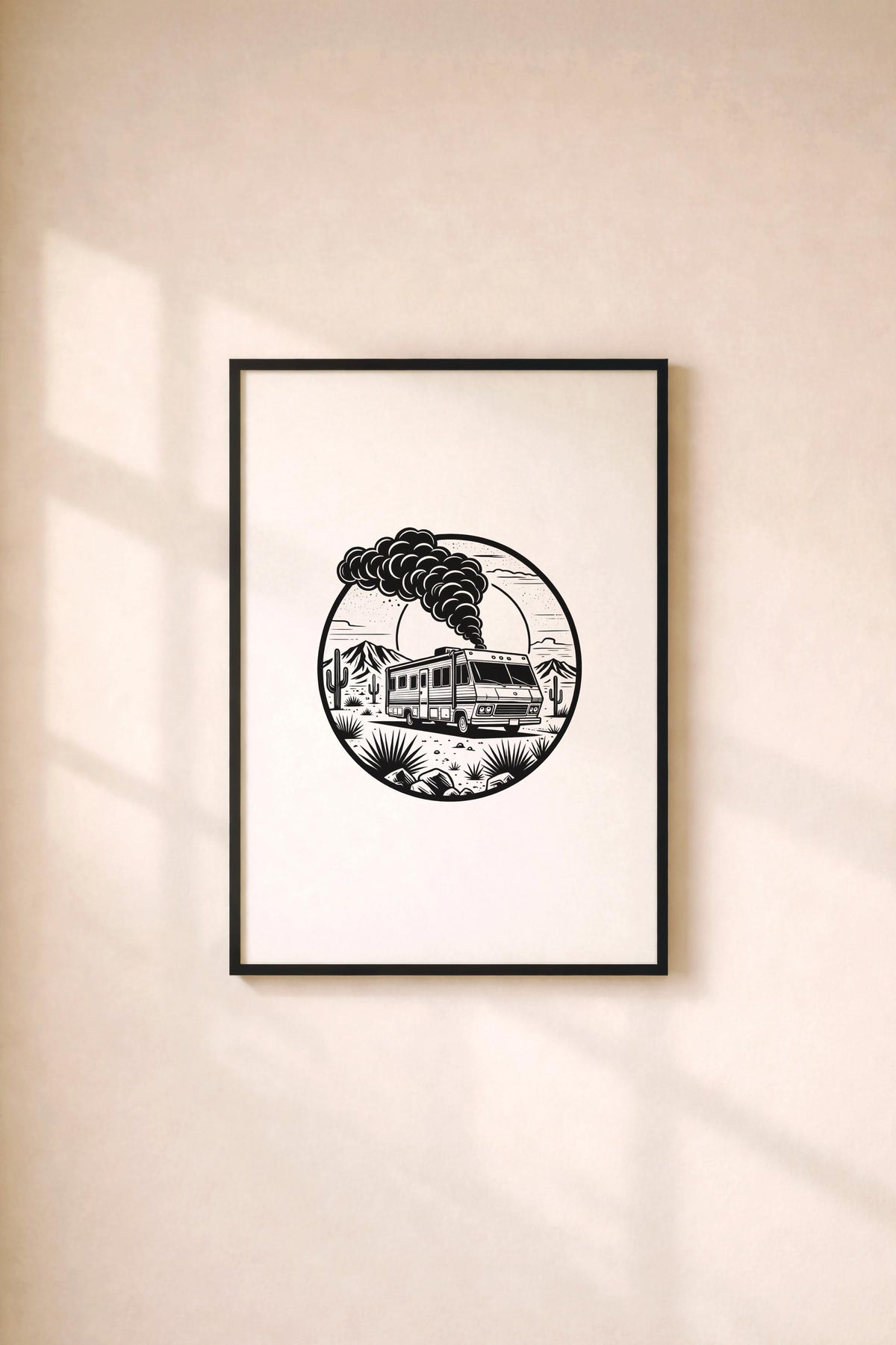 Breaking Bad RV Minimalist Art Print – Giclée TV Wall Décor