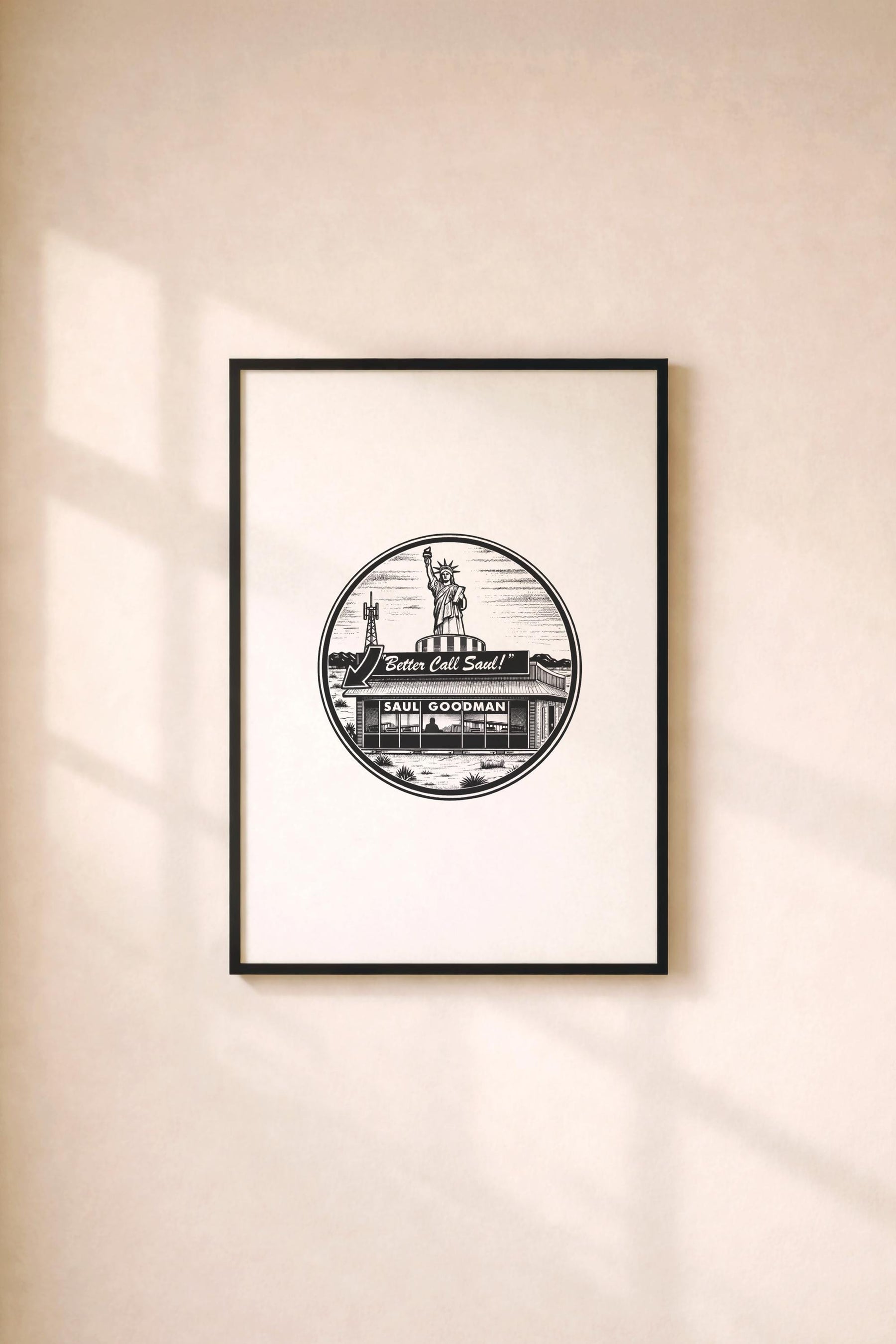 Better Call Saul Saul Goodman Office Minimalist Print – Giclée TV Wall Décor