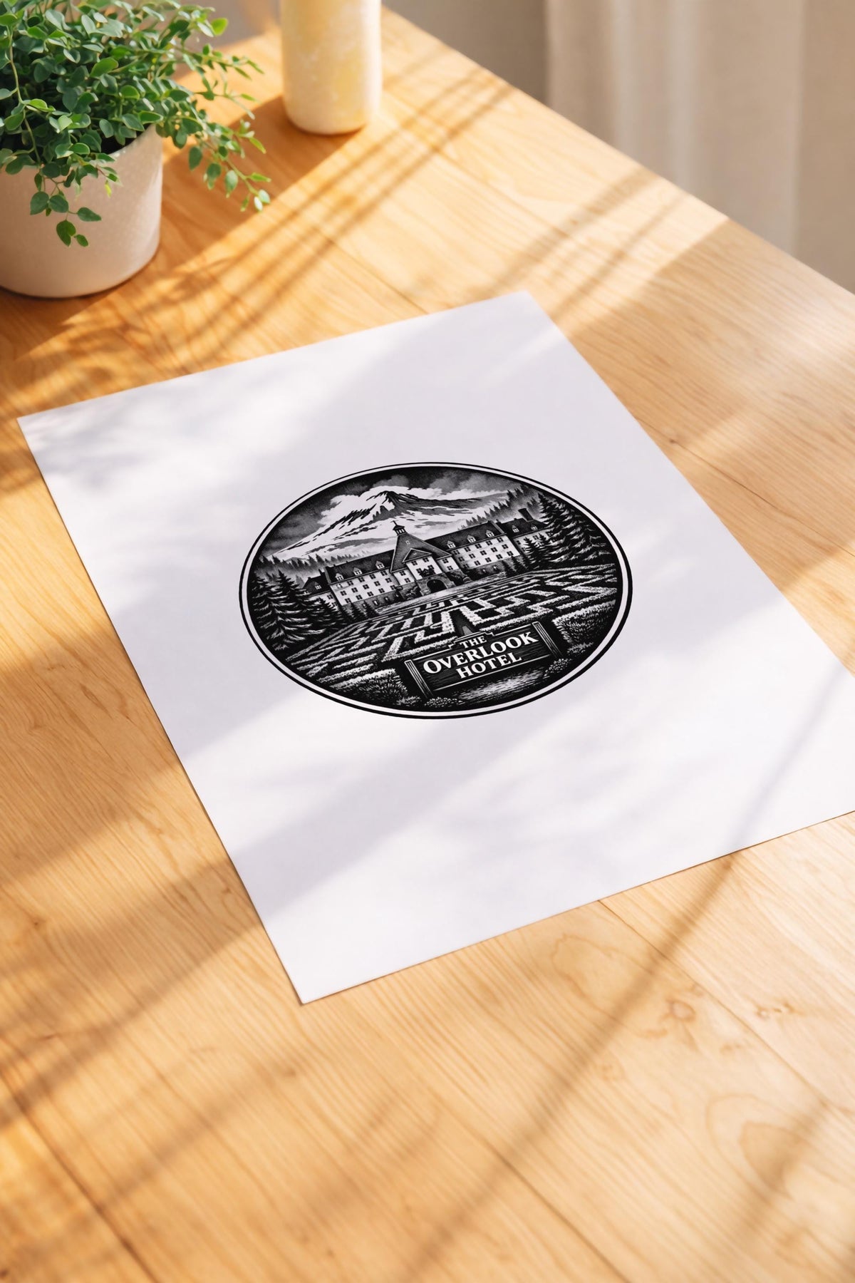 The Shining Overlook Hotel Minimalist Art Print – Giclée TV Wall Décor — image 3