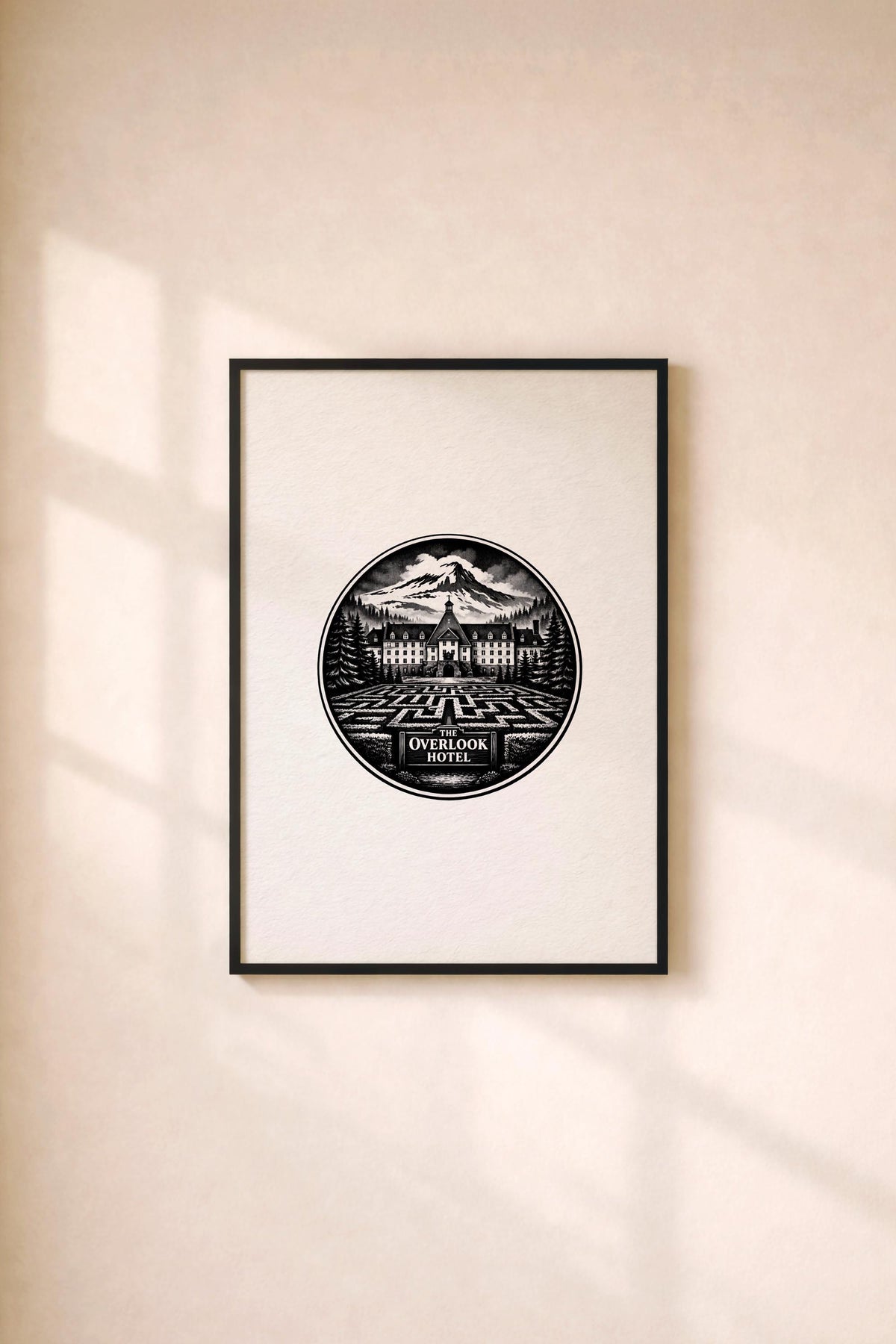 The Shining Overlook Hotel Minimalist Art Print – Giclée TV Wall Décor