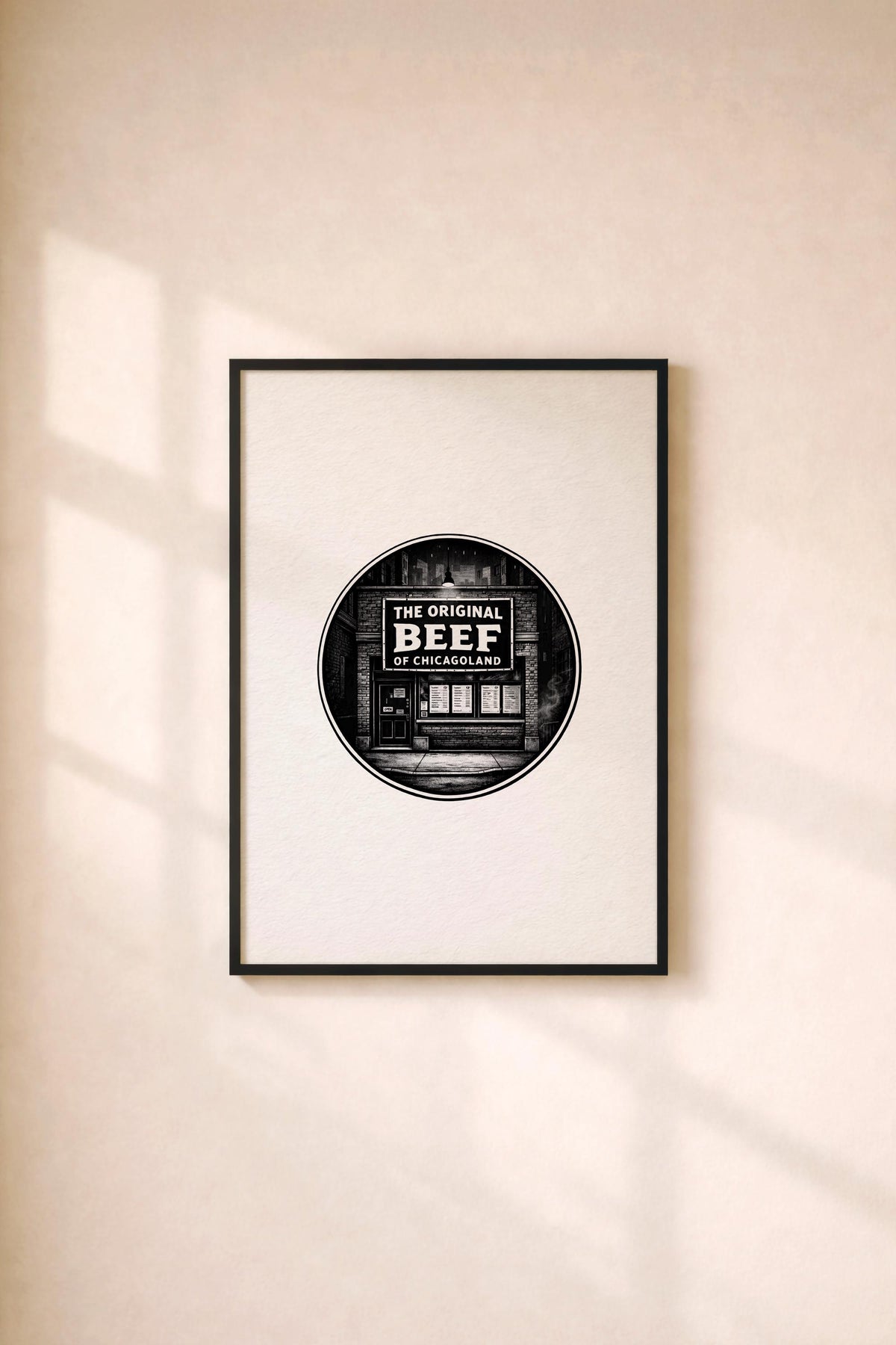 The Bear Original Beef of Chicagoland Minimalist Art Print – Giclée TV Wall Décor