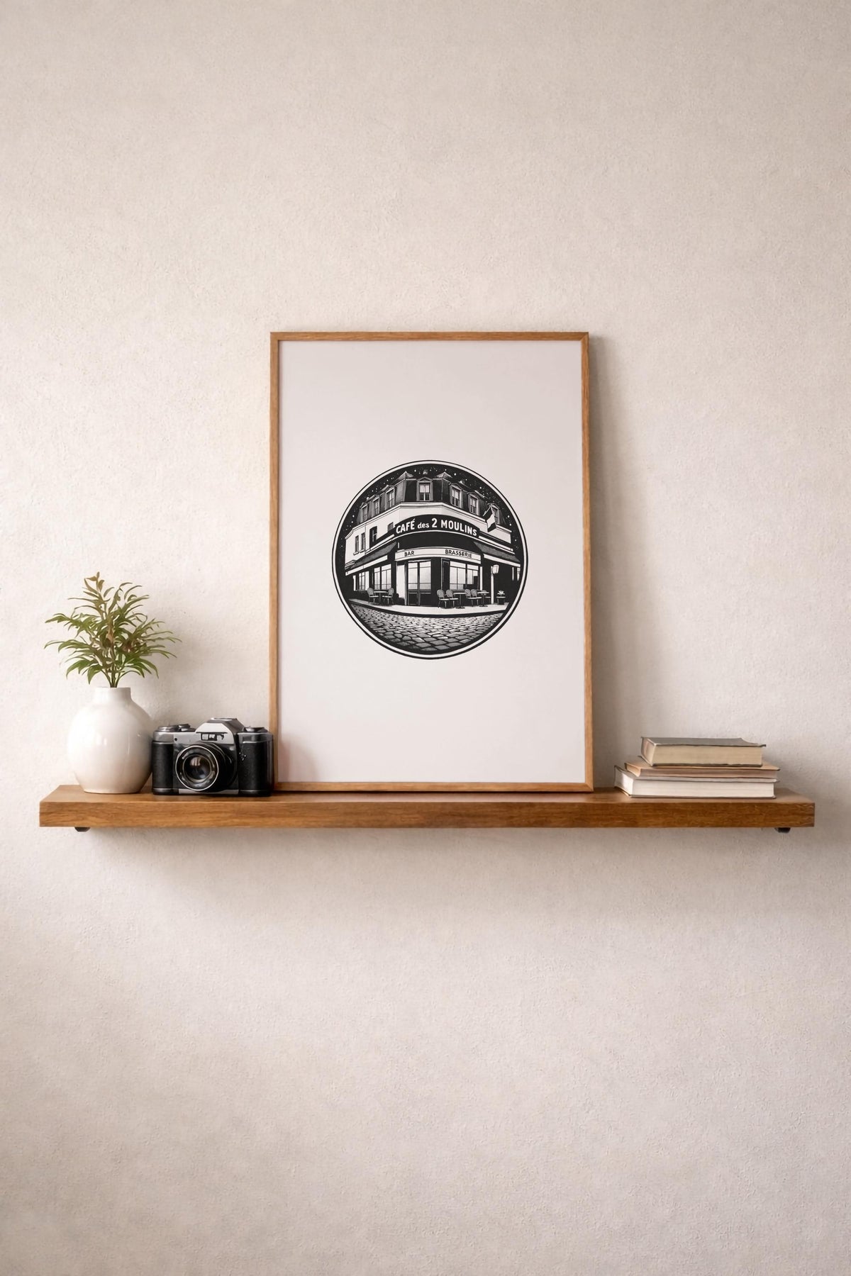 Amélie Café des 2 Moulins Minimalist Art Print – Giclée Wall Décor — image 8