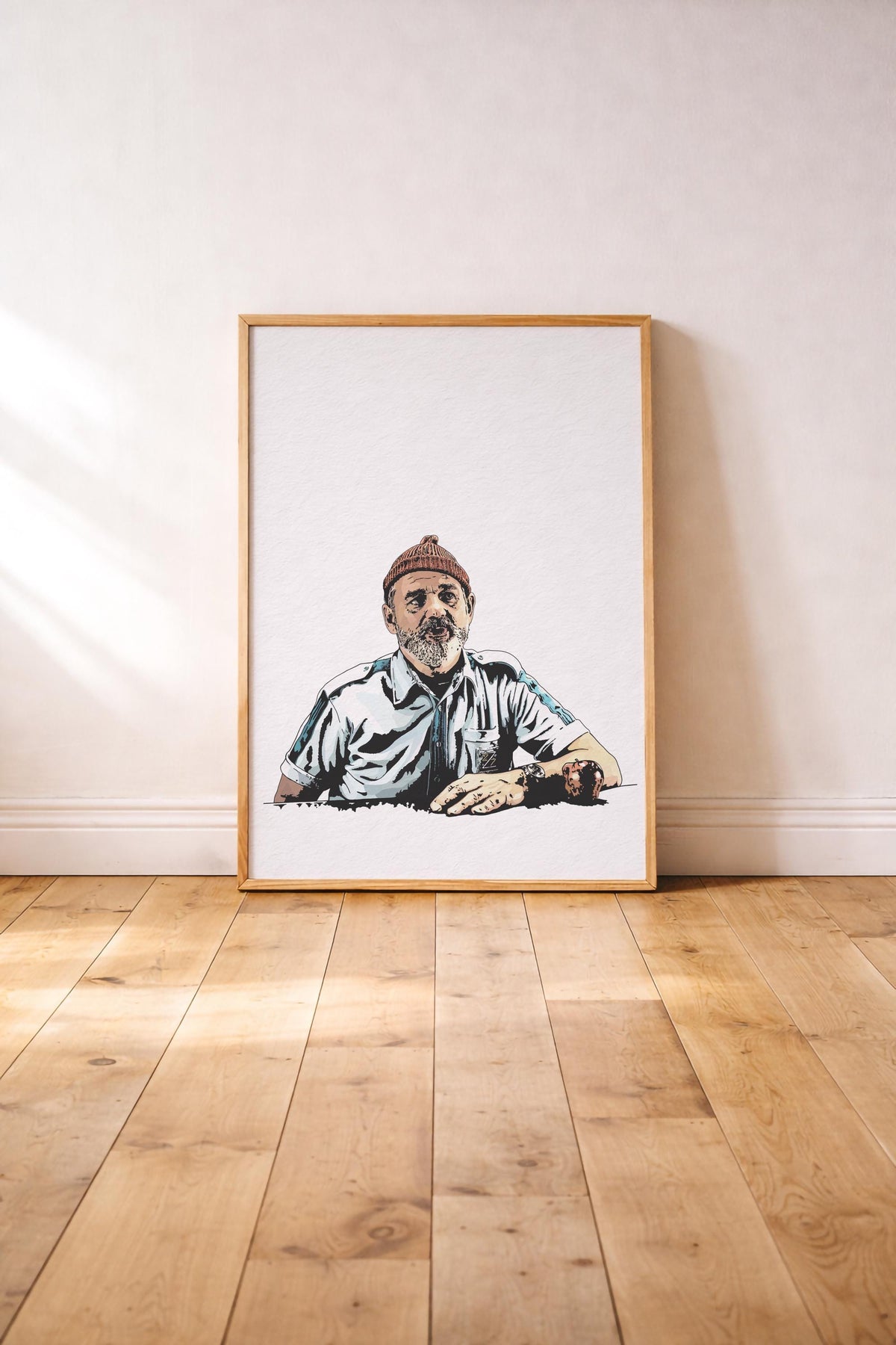 Bill Murray - The Life Aquatic With Steve Zissou Art Print – Wes Anderson Film Poster, Hand-Drawn Wall Art — image 3