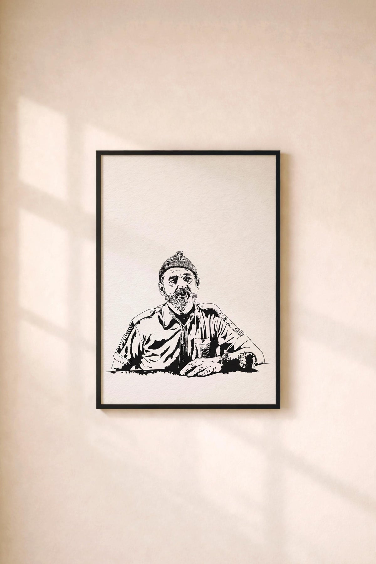 The Life Aquatic Art Print | Steve Zissou Hand-Drawn Poster