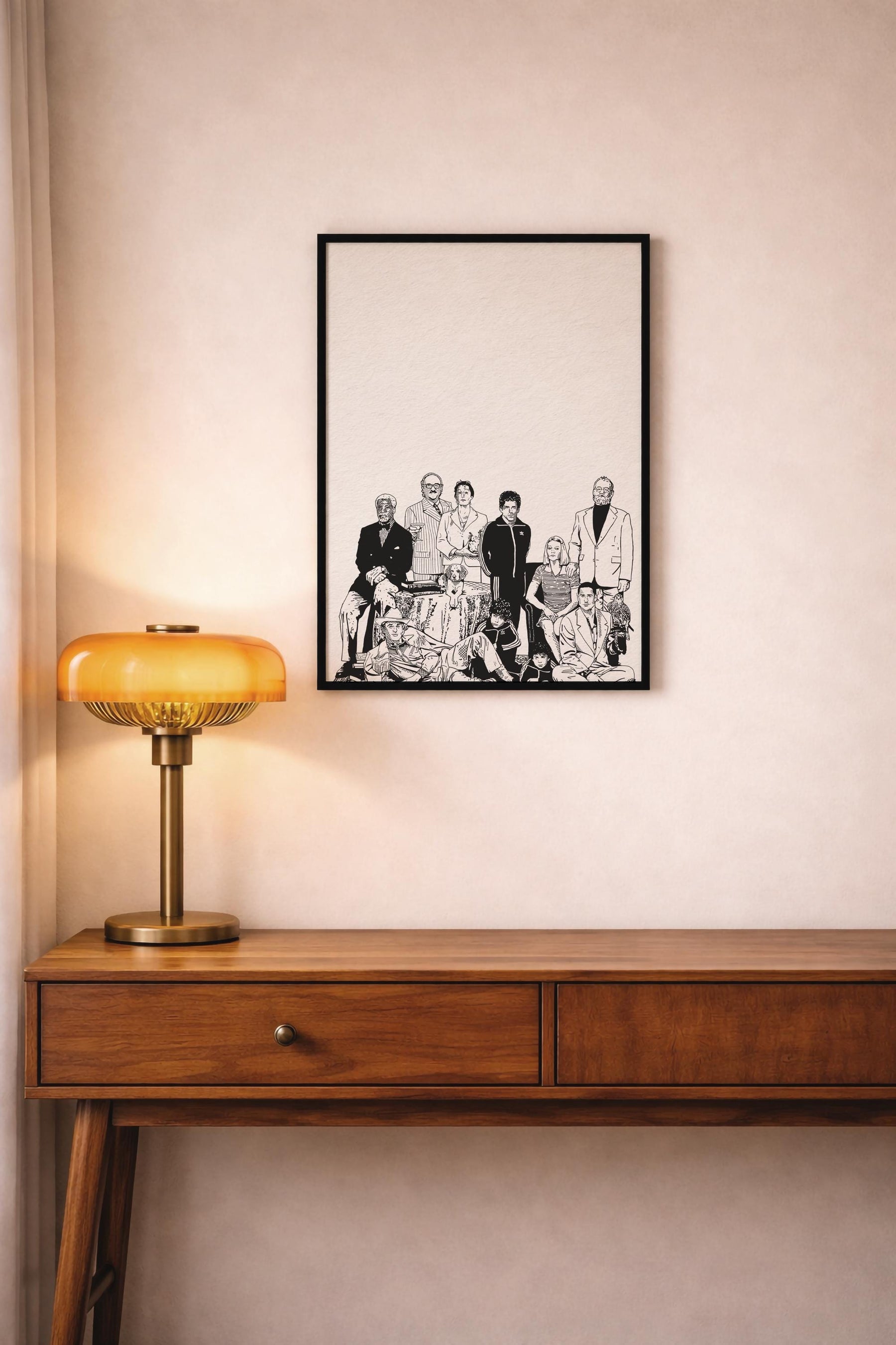 The Royal Tenenbaums Portrait Print - Wes Anderson Hand-Drawn Film Art Giclée Movie Poster — image 6
