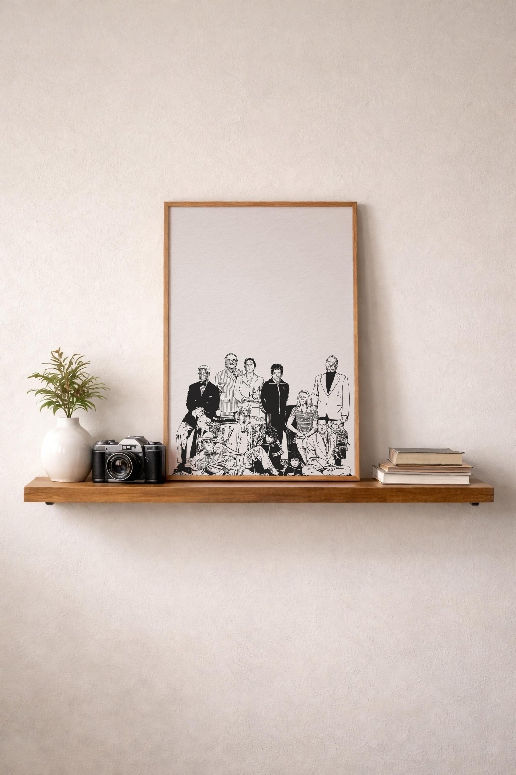 The Royal Tenenbaums Portrait Print - Wes Anderson Hand-Drawn Film Art Giclée Movie Poster — image 8