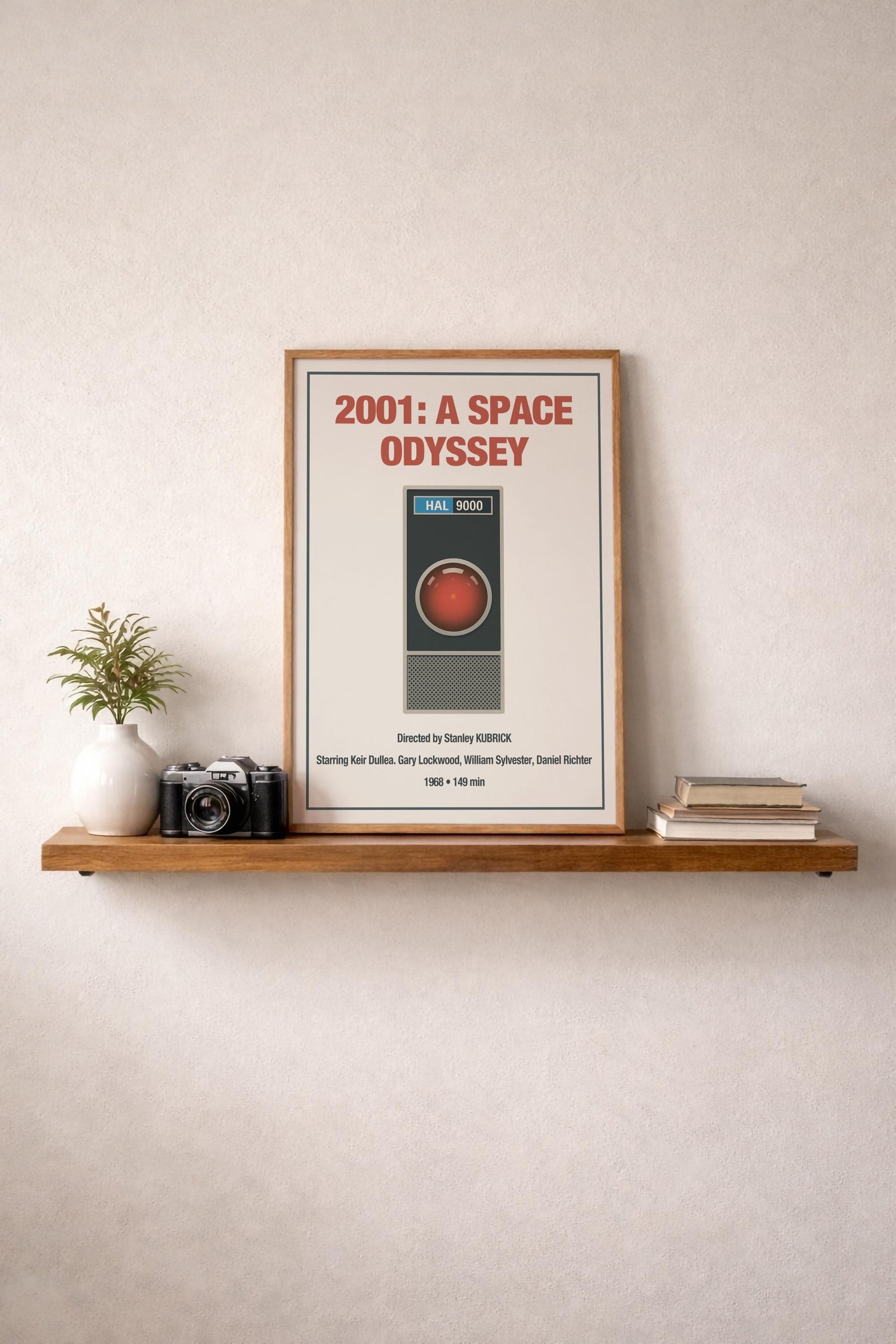 2001: A Space Odyssey HAL 9000 Minimalist Movie Poster – Kubrick Sci-Fi Vintage Wall Art Print — image 7
