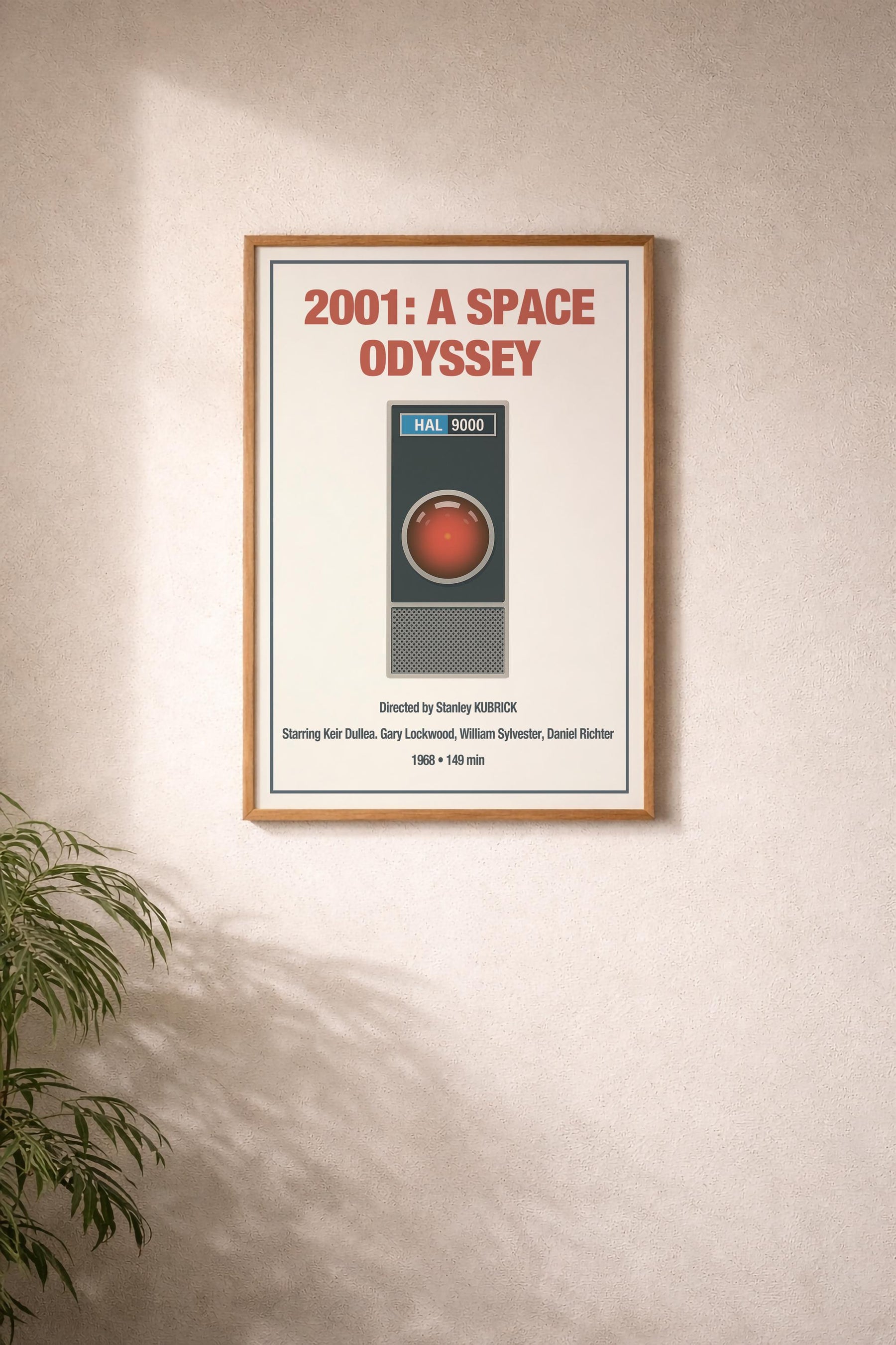 2001: A Space Odyssey HAL 9000 Minimalist Movie Poster – Kubrick Sci-Fi Vintage Wall Art Print — image 8