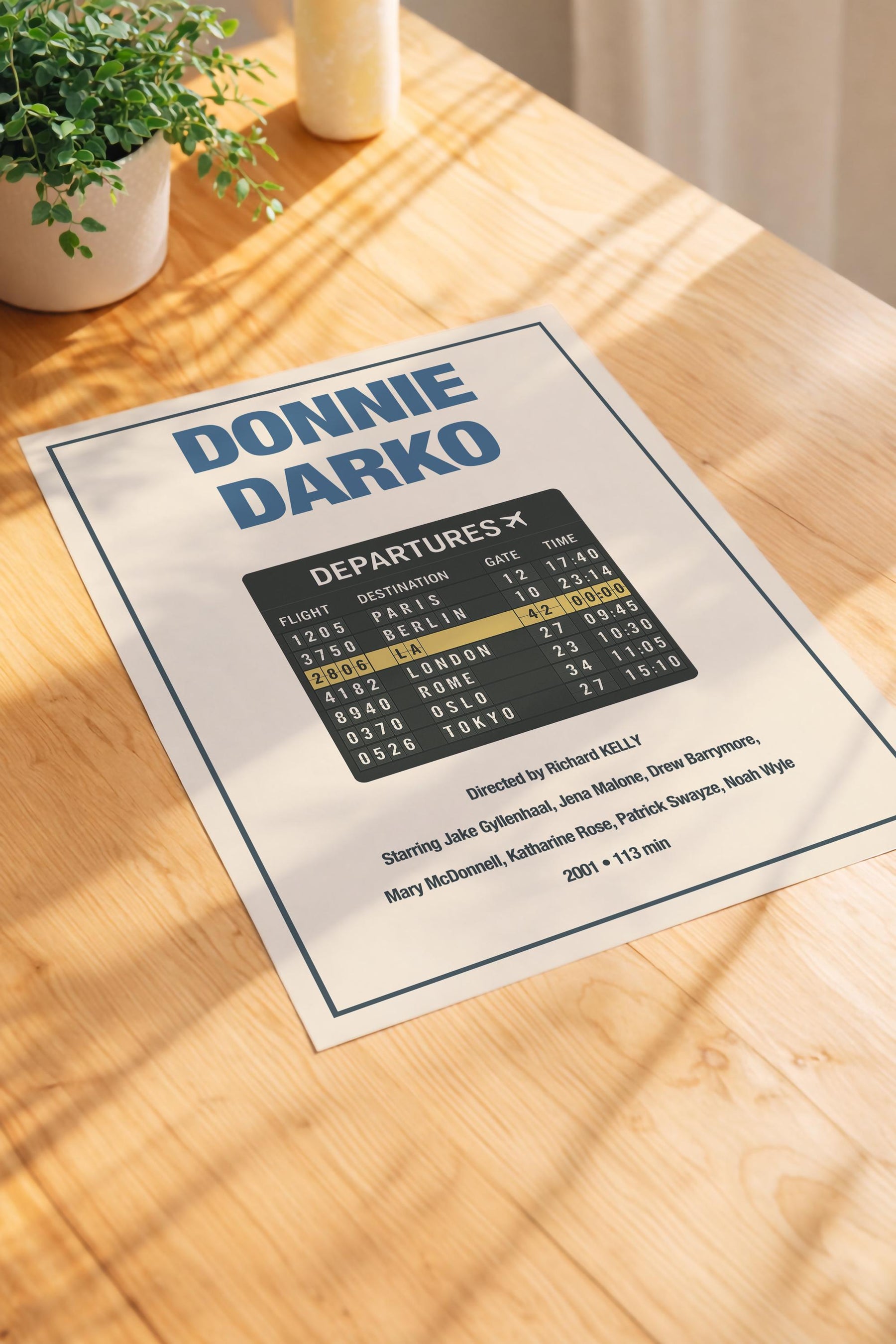 Donnie Darko Minimalist Poster – Countdown Cult Movie Wall Art — image 3
