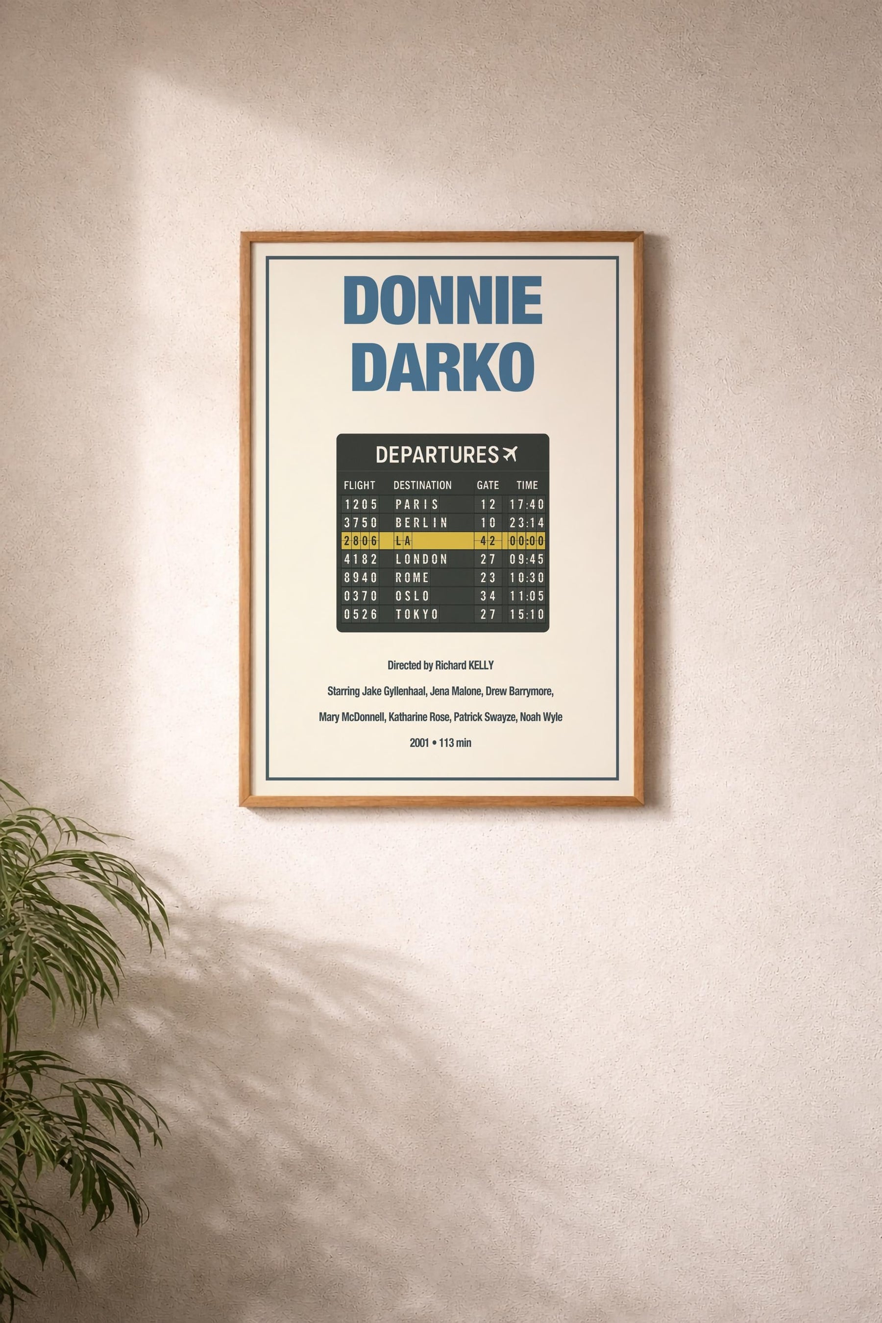 Donnie Darko Minimalist Poster – Countdown Cult Movie Wall Art — image 6