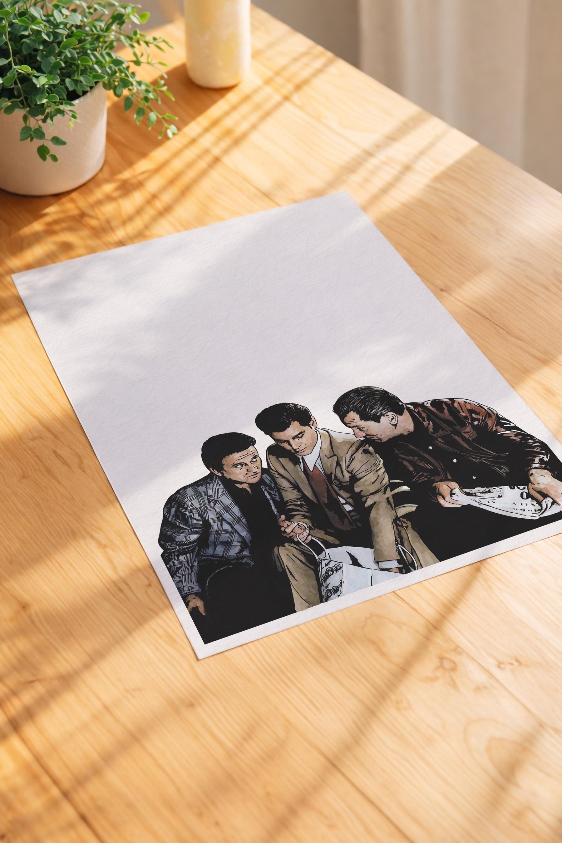 Goodfellas Portrait Film Poster – Henry Hill Jimmy Conway Tommy DeVito Giclée Art Print — image 5