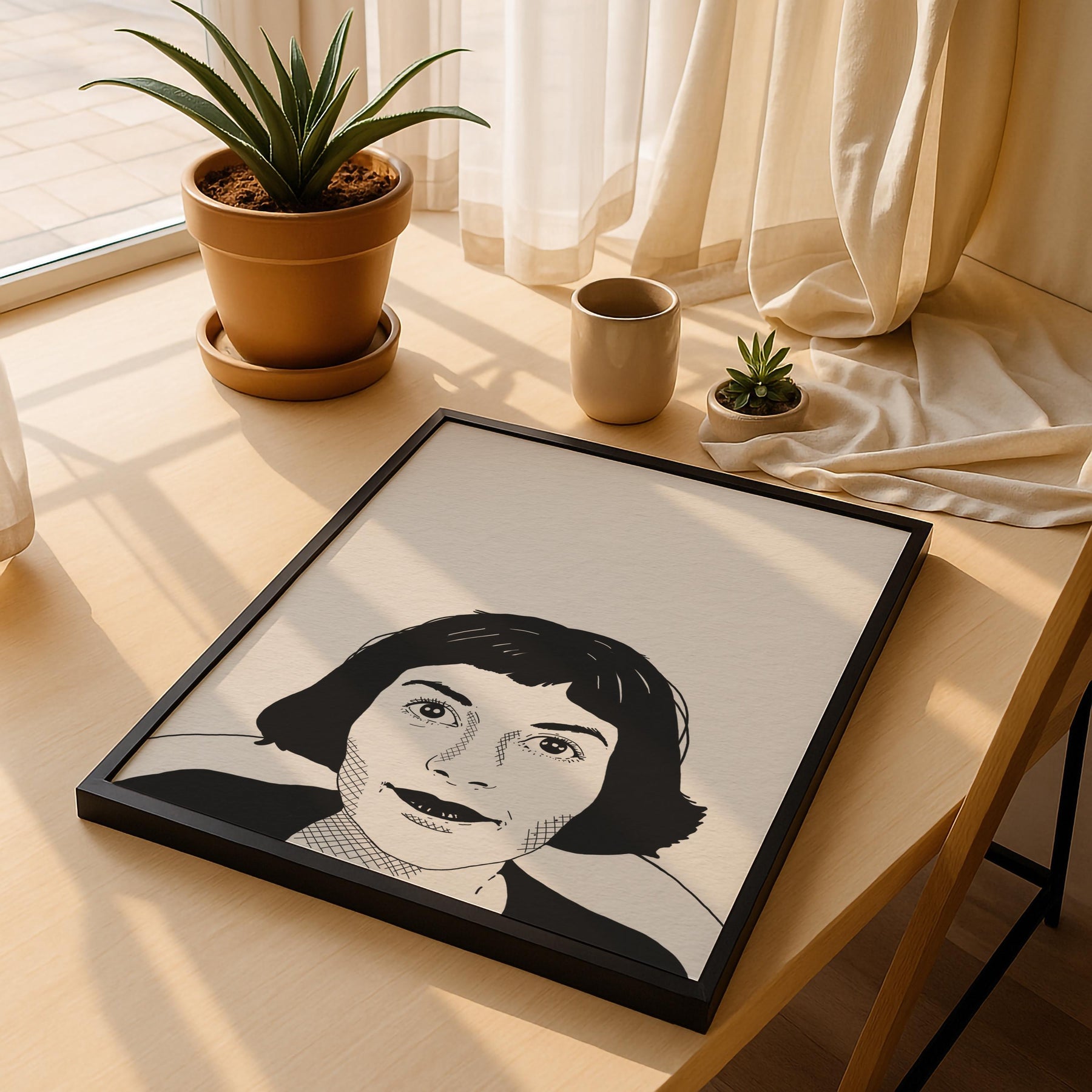 Amélie Portrait Film Art Print | Minimalist French Movie Giclée Wall Art — image 5