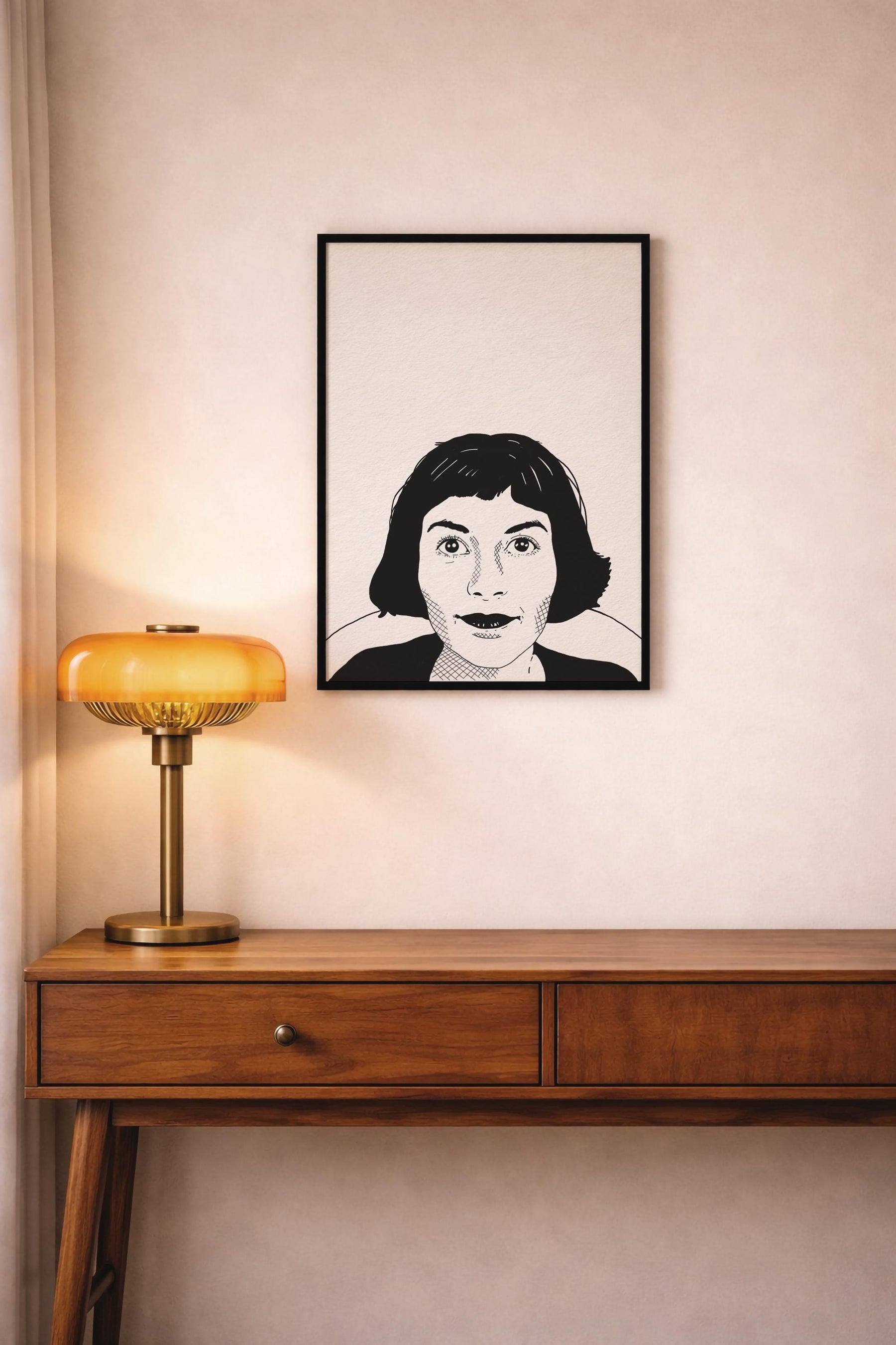 Amélie Portrait Film Art Print | Minimalist French Movie Giclée Wall Art — image 9
