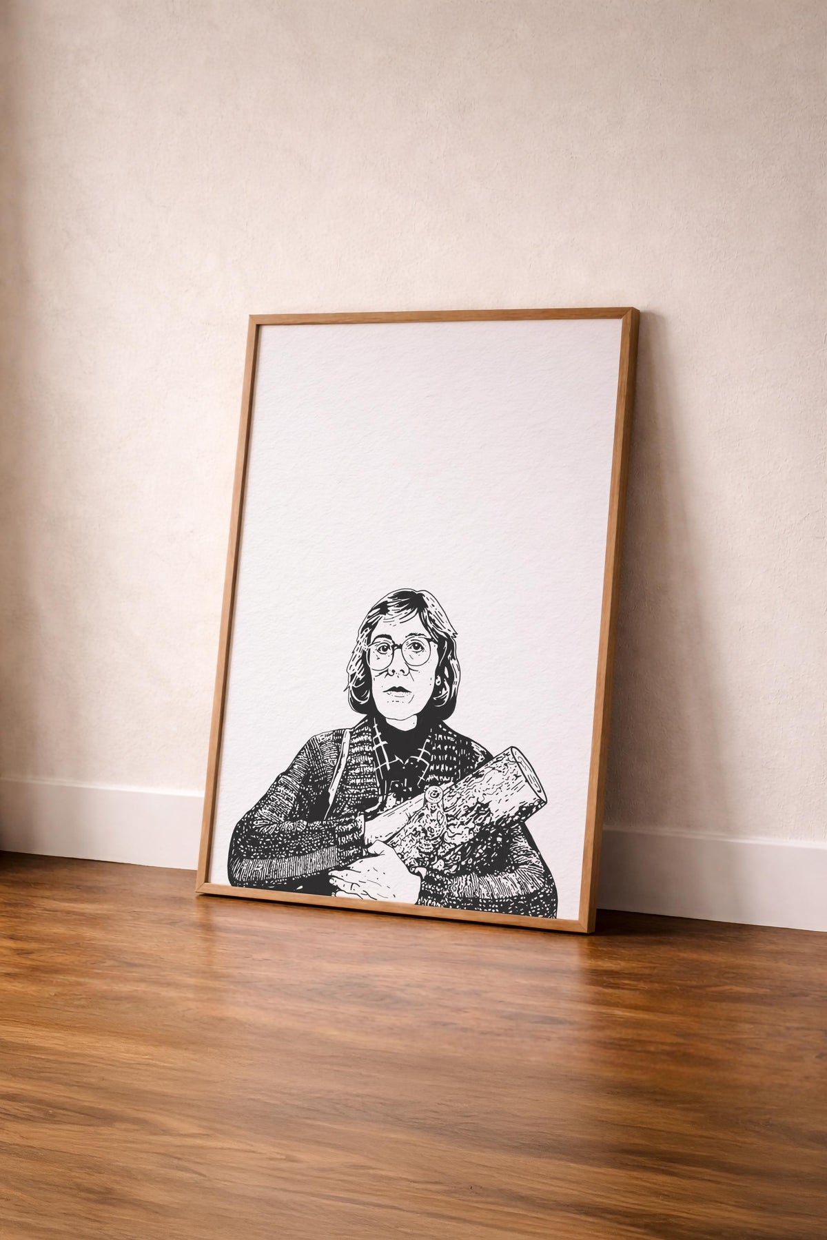 Twin Peaks Log Lady Print – Margaret Lanterman Portrait – David Lynch TV Art – Cult TV Illustration Wall Art — image 4