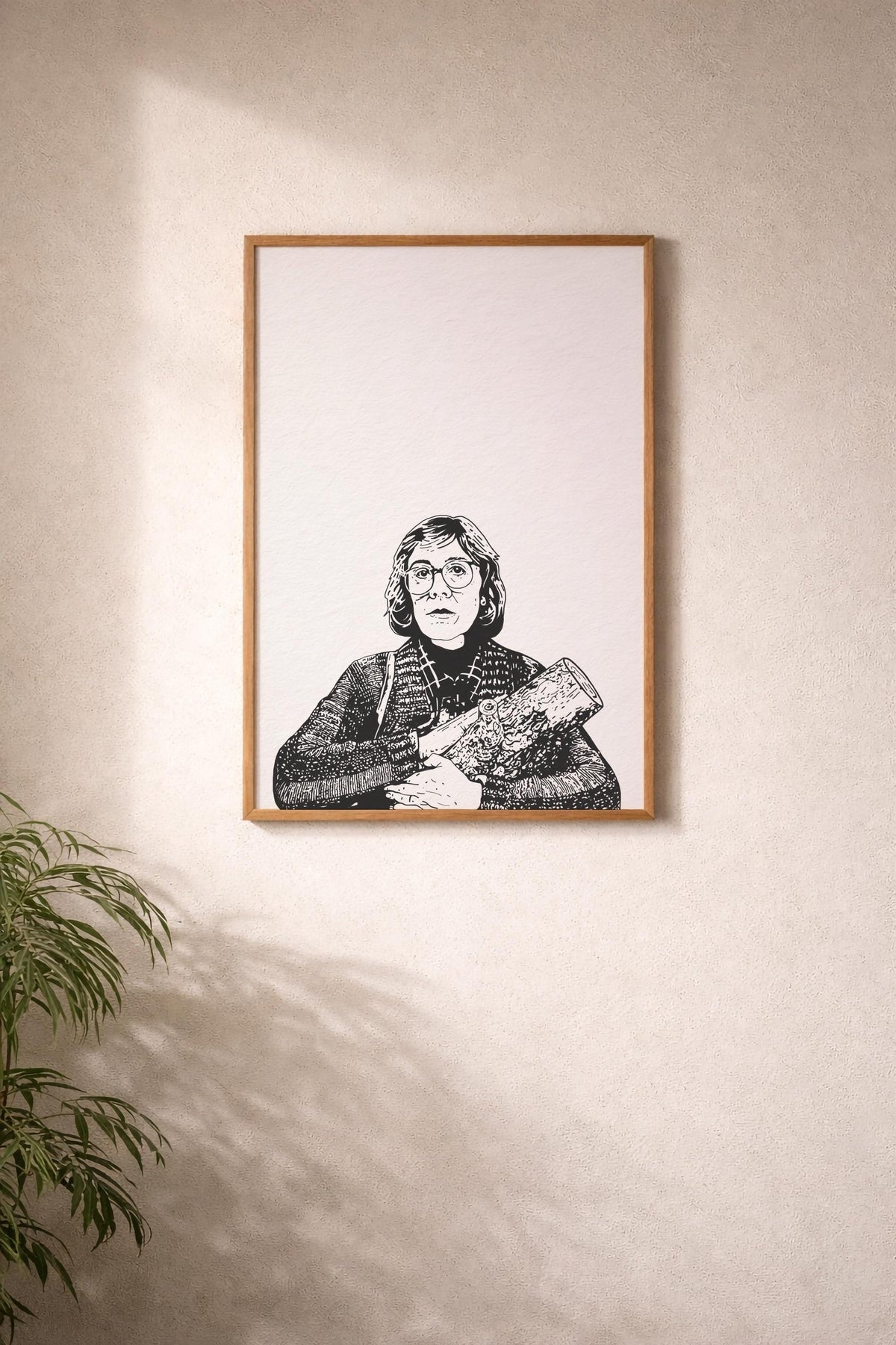 Twin Peaks Log Lady Print – Margaret Lanterman Portrait – David Lynch TV Art – Cult TV Illustration Wall Art — image 8
