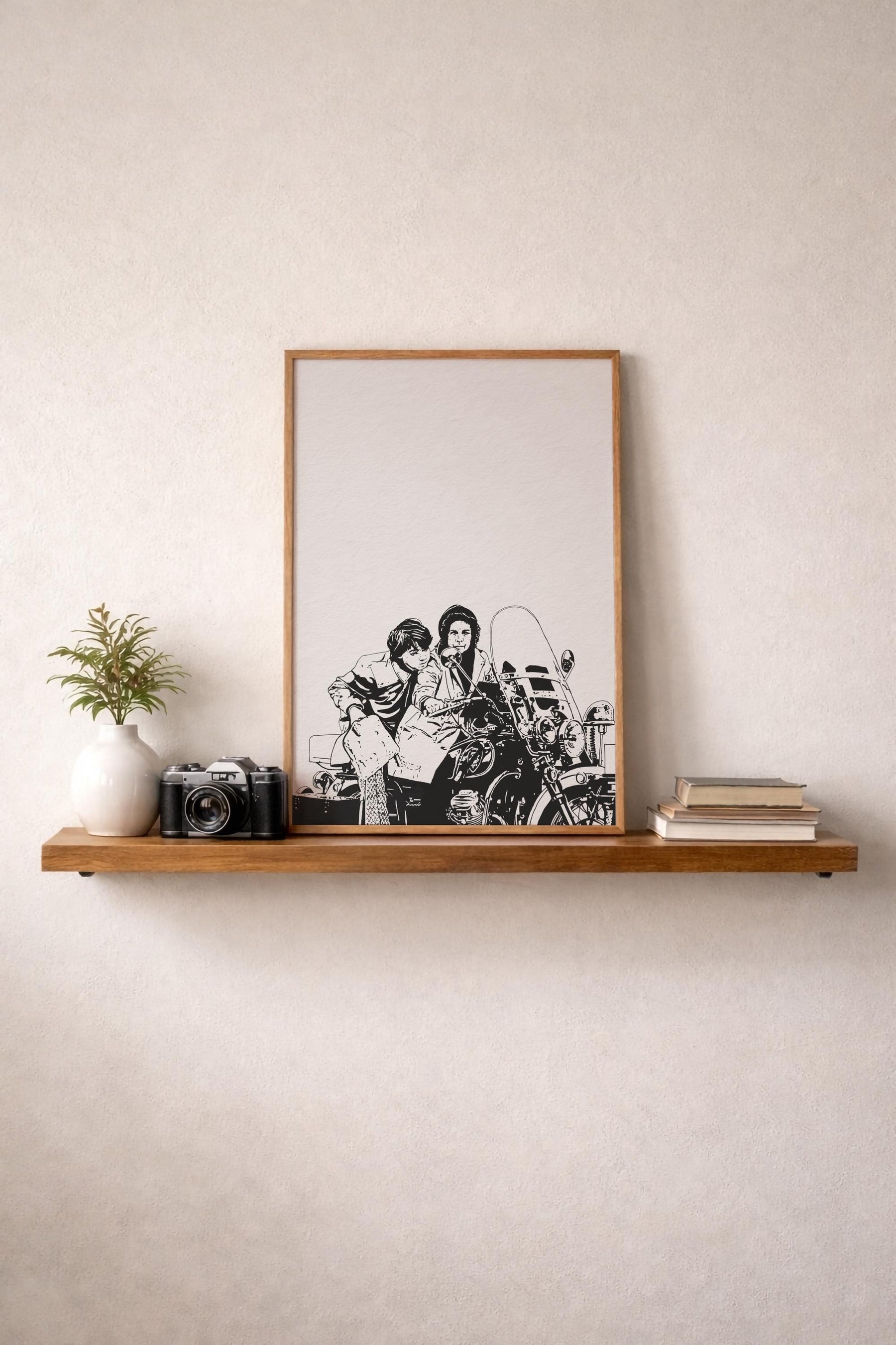 Harold and Maude Art Print – Minimalist Cult Film Illustration – Giclée Movie Wall Art — image 10