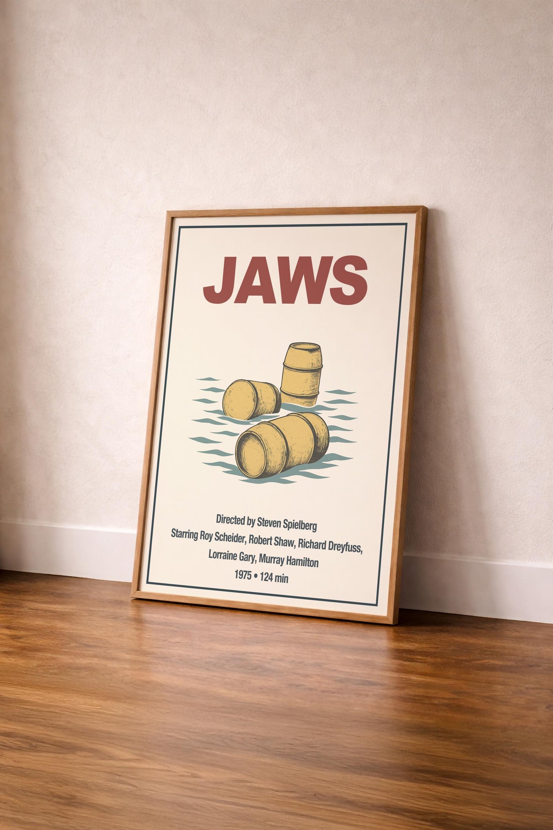 Jaws Minimalist Movie Poster – Cult Film Art Print – Giclée Cinema Wall Decor — image 4