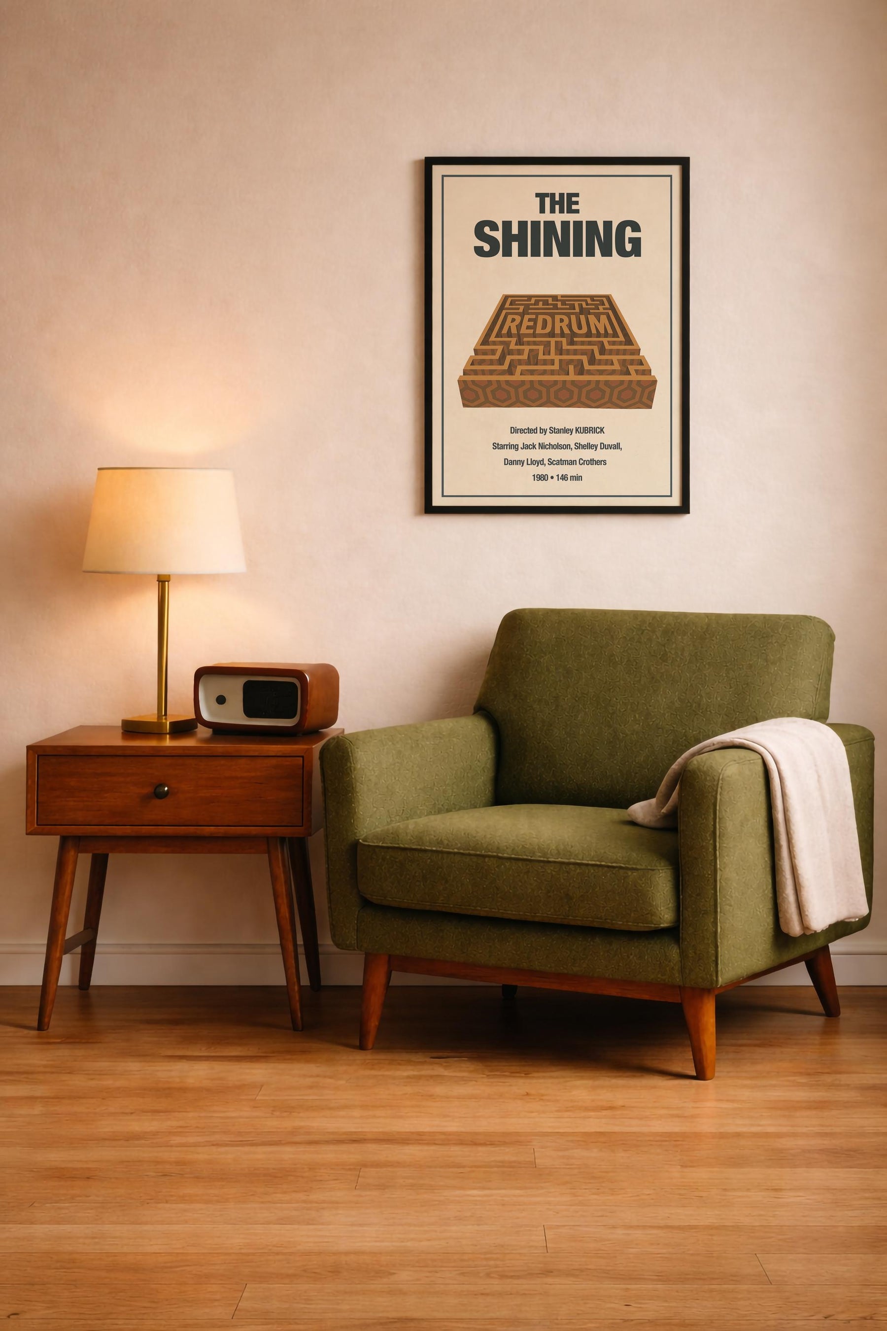 The Shining Maze Minimalist Film Poster – Kubrick Horror Cinema Art Print — image 9