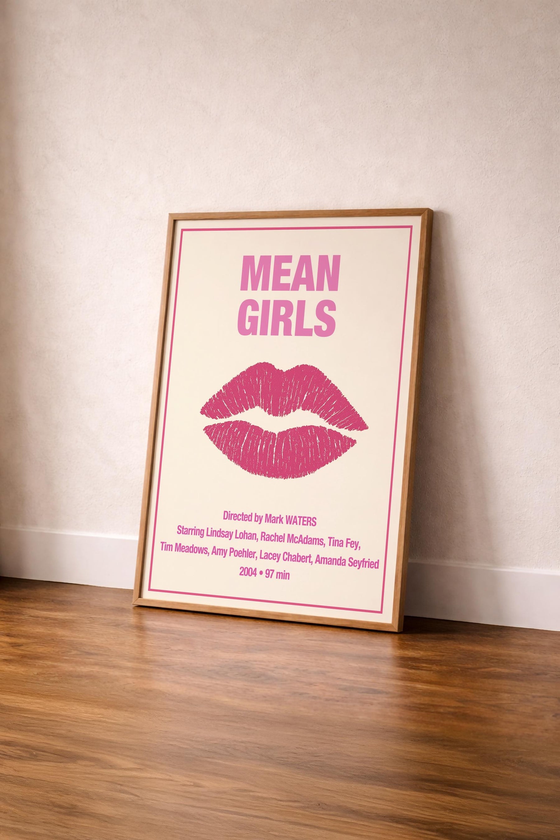 Mean Girls Minimalist Movie Poster – Cult Teen Film Art Print – Giclée Cinema Wall Decor — image 4
