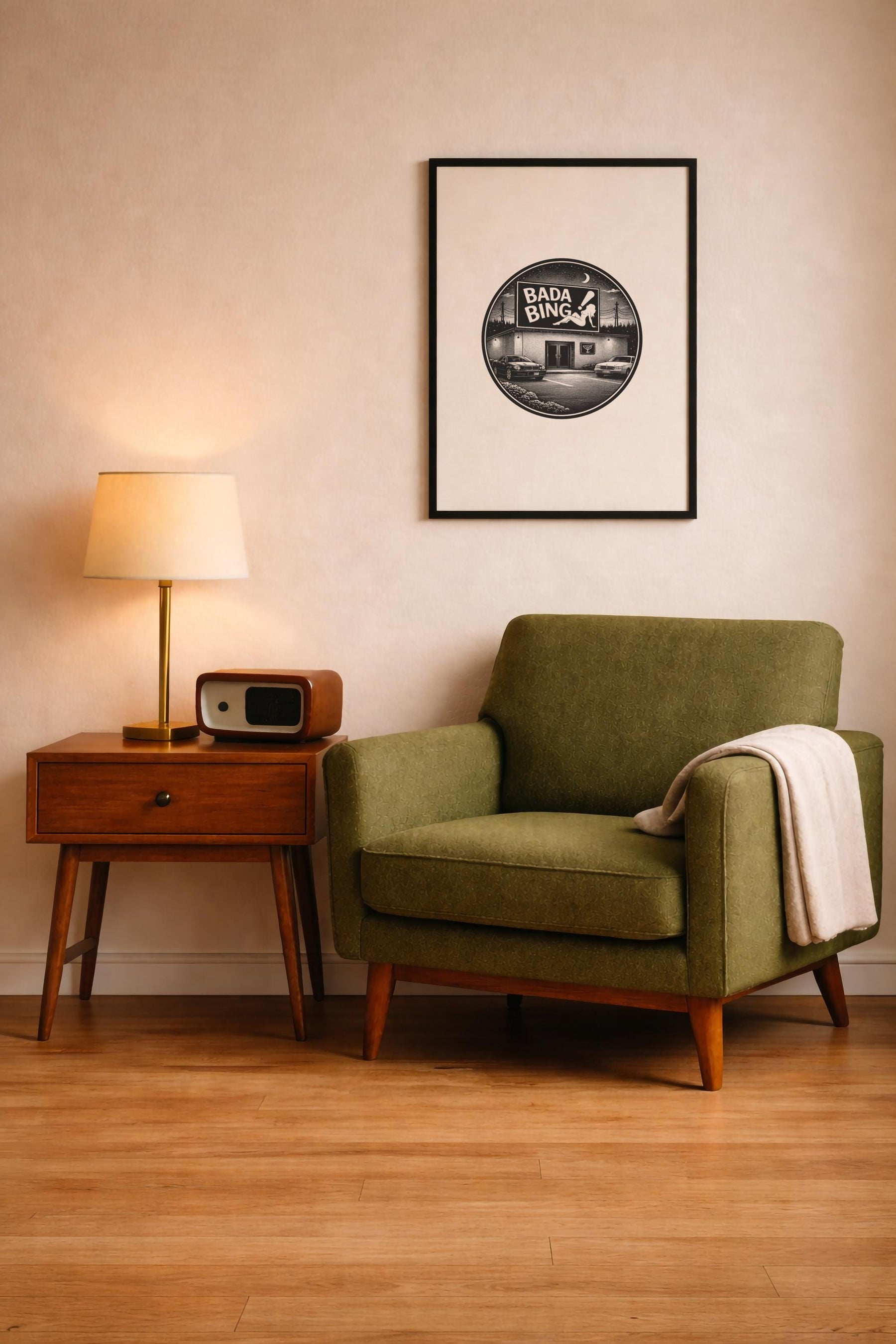 The Sopranos Bada Bing Minimalist TV Location Art Print – Giclée Wall Decor — image 9