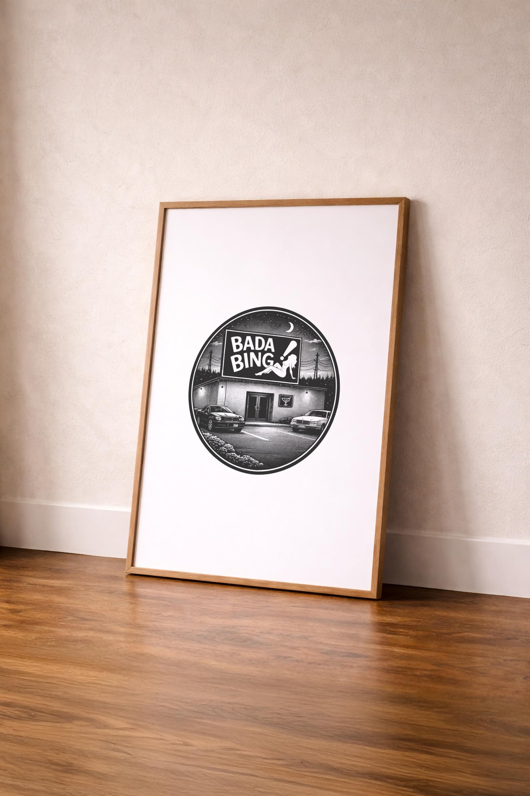 The Sopranos Bada Bing Minimalist TV Location Art Print – Giclée Wall Decor — image 4