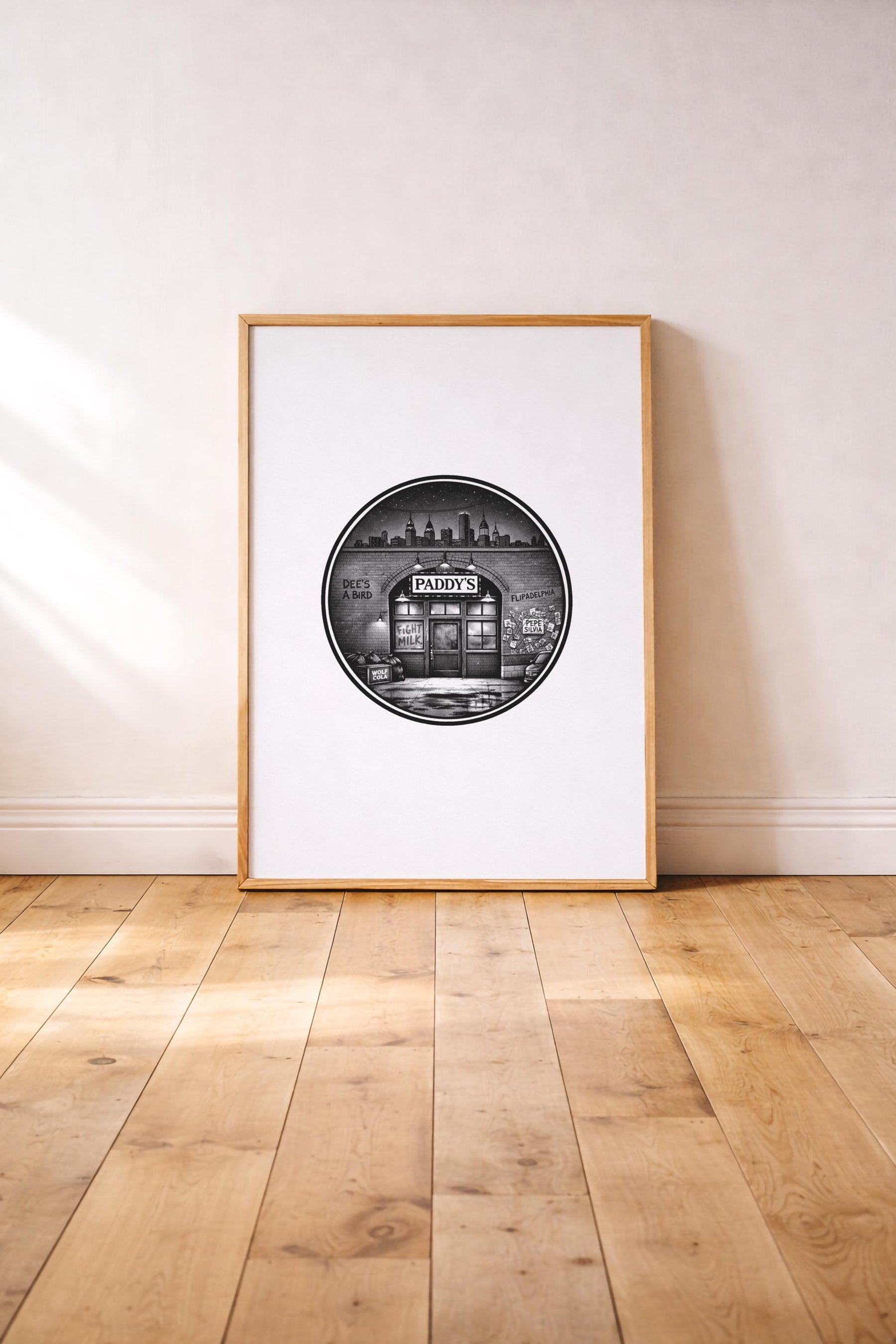 It’s Always Sunny in Philadelphia Paddy’s Pub Minimalist TV Location Art Print – Giclée Wall Decor — image 2