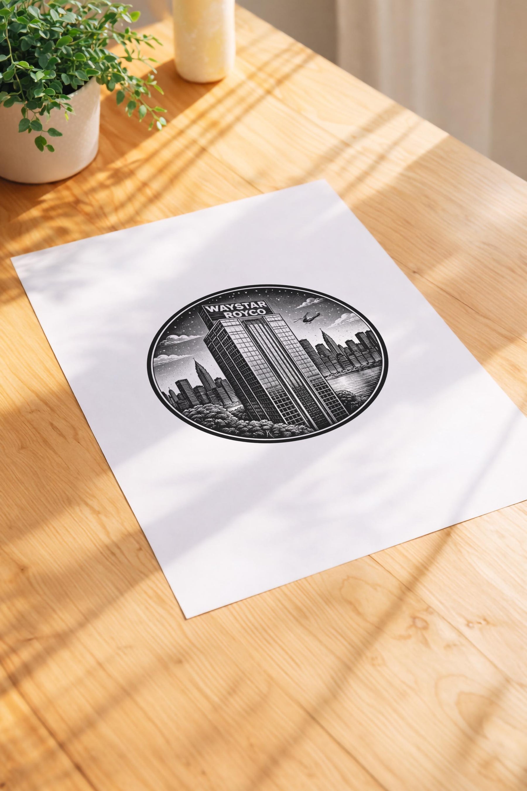 Succession Waystar Royco Tower Minimalist TV Location Art Print – Giclée Wall Decor — image 3