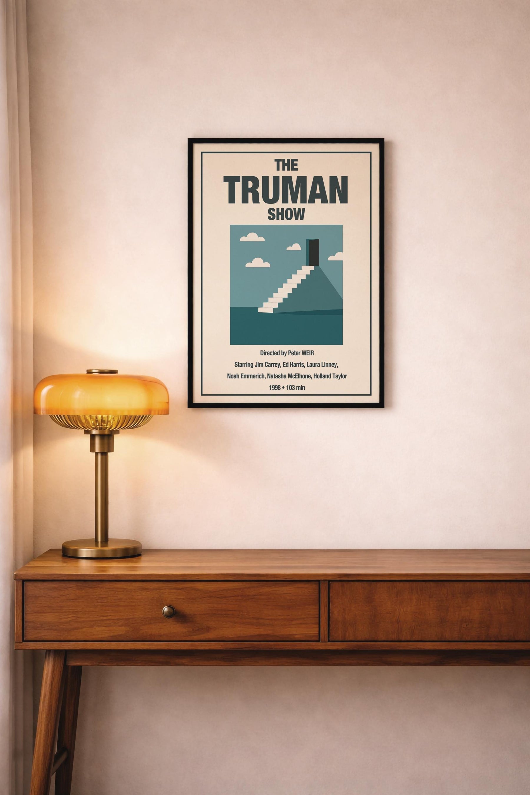 The Truman Show Minimalist Movie Poster – Stairs Illustration Film Giclée Cinema Wall Art Print — image 7