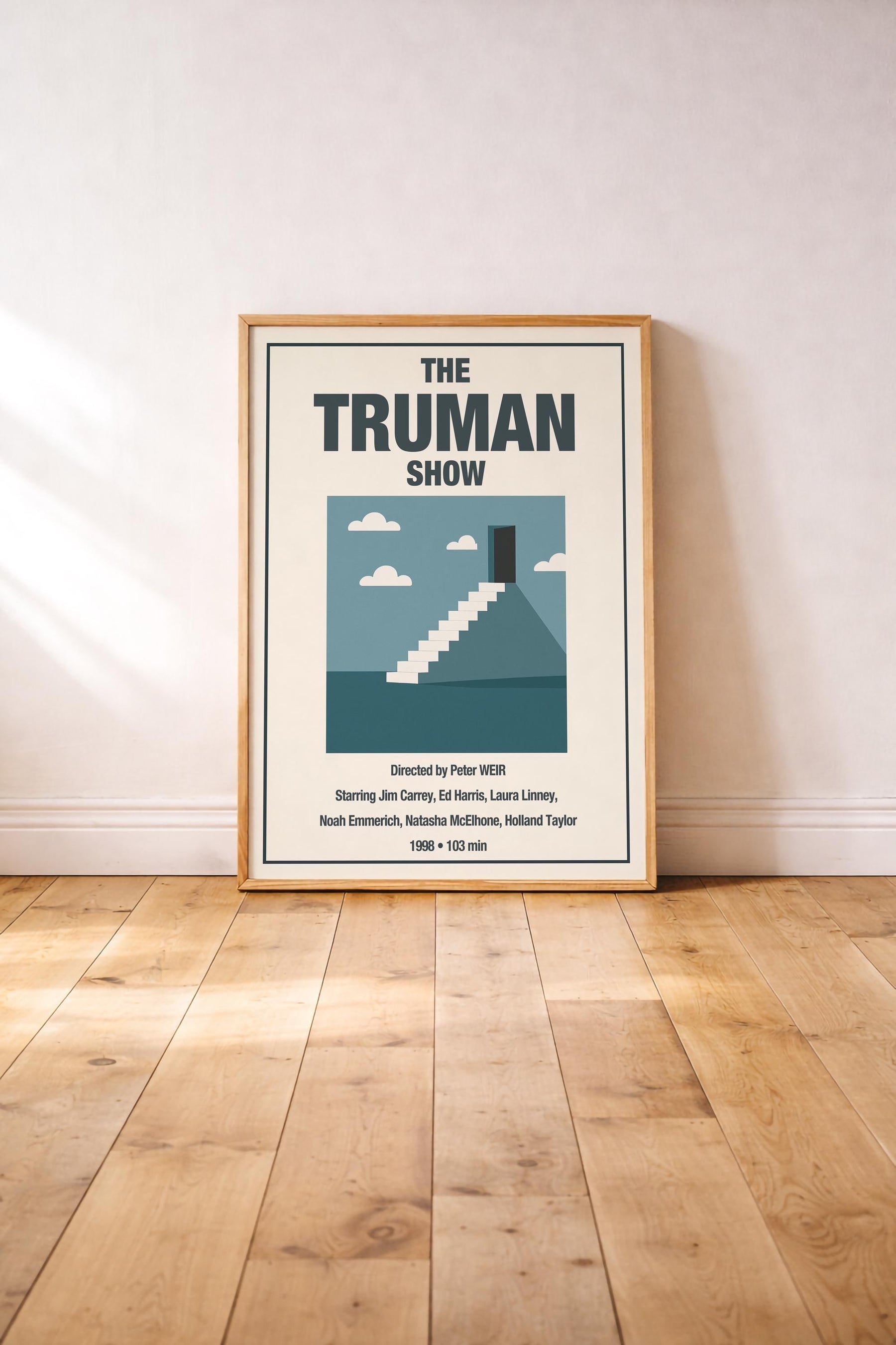 The Truman Show Minimalist Movie Poster – Stairs Illustration Film Giclée Cinema Wall Art Print — image 2