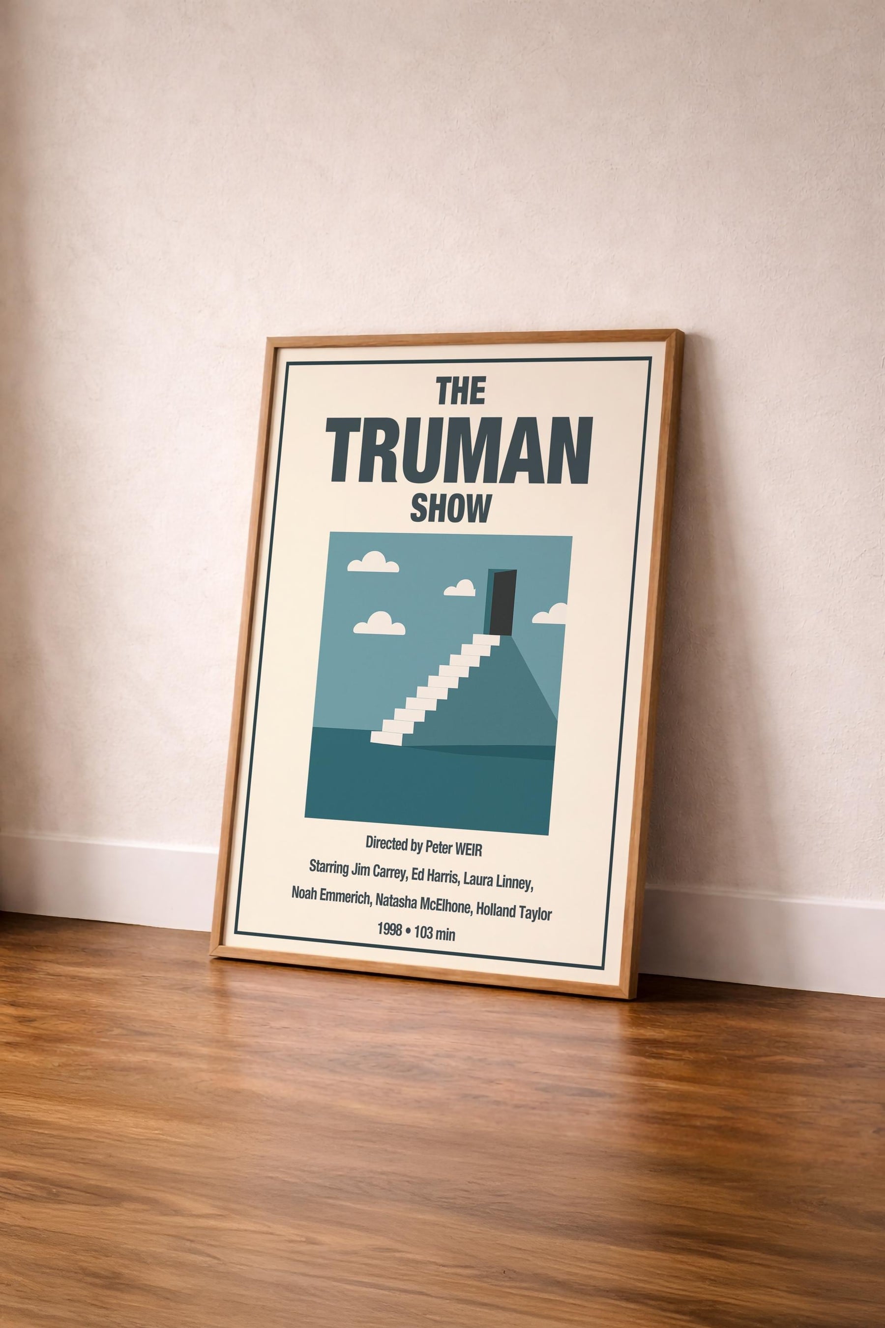 The Truman Show Minimalist Movie Poster – Stairs Illustration Film Giclée Cinema Wall Art Print — image 4