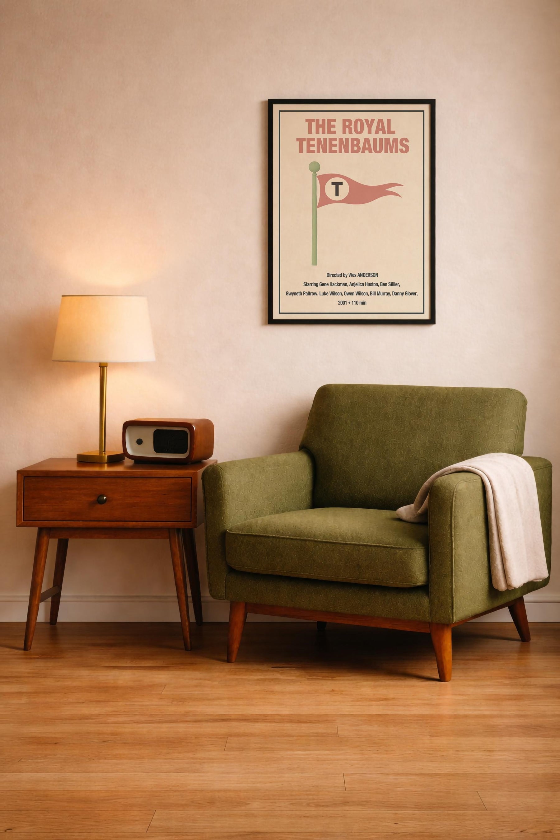 The Royal Tenenbaums Minimalist Movie Poster – Wes Anderson Film Art Cinema Print — image 9