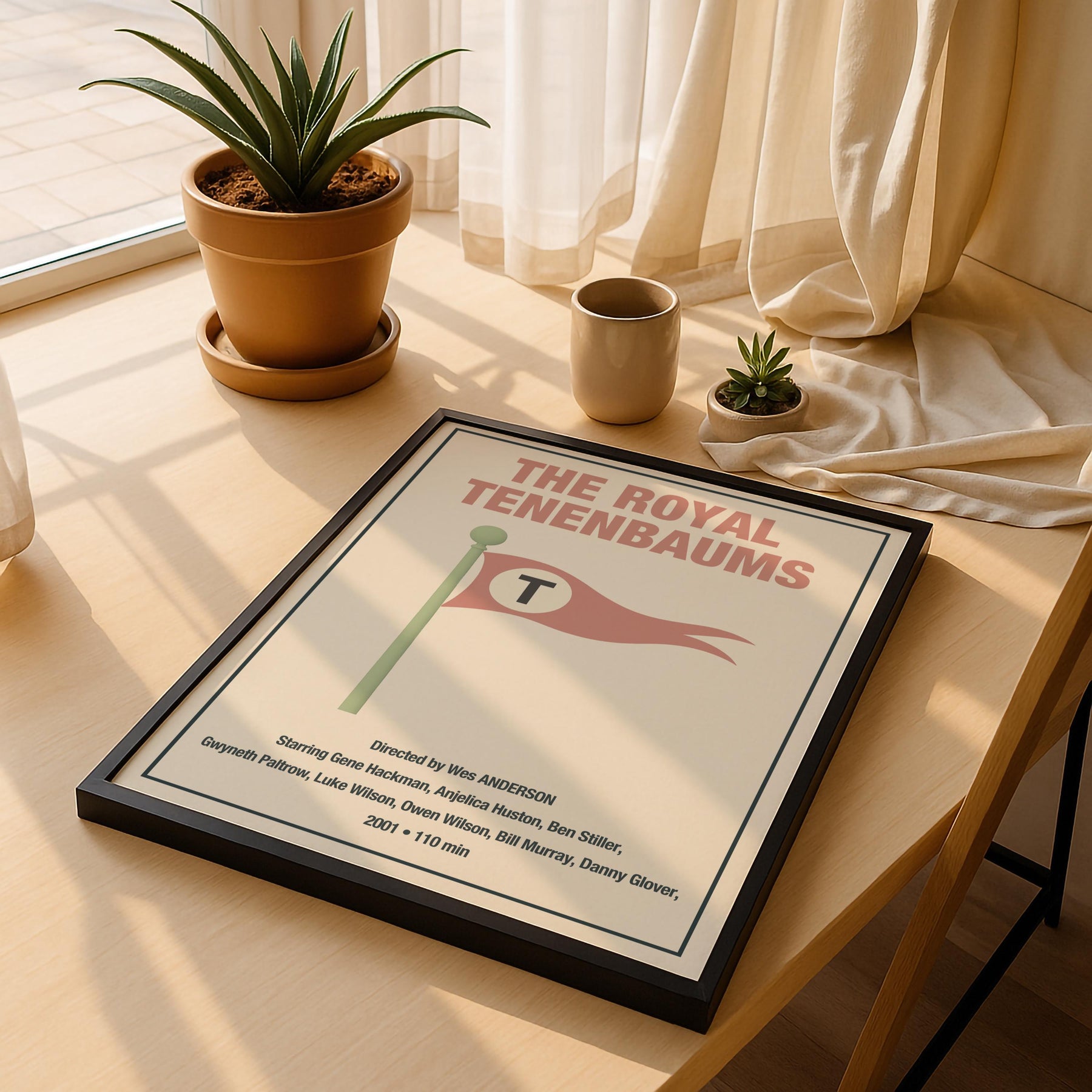 The Royal Tenenbaums Minimalist Movie Poster – Wes Anderson Film Art Cinema Print — image 5