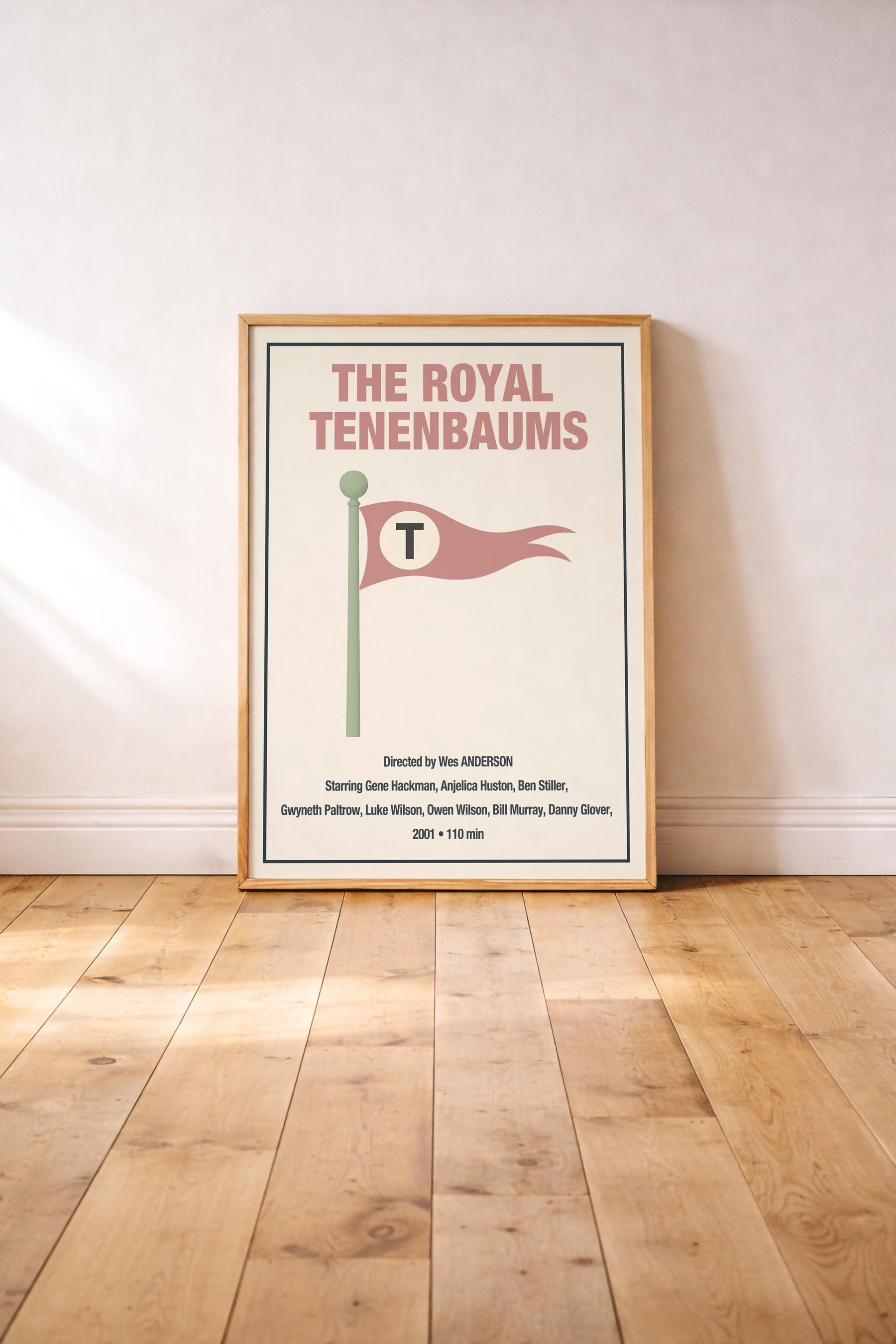 The Royal Tenenbaums Minimalist Movie Poster – Wes Anderson Film Art Cinema Print — image 2