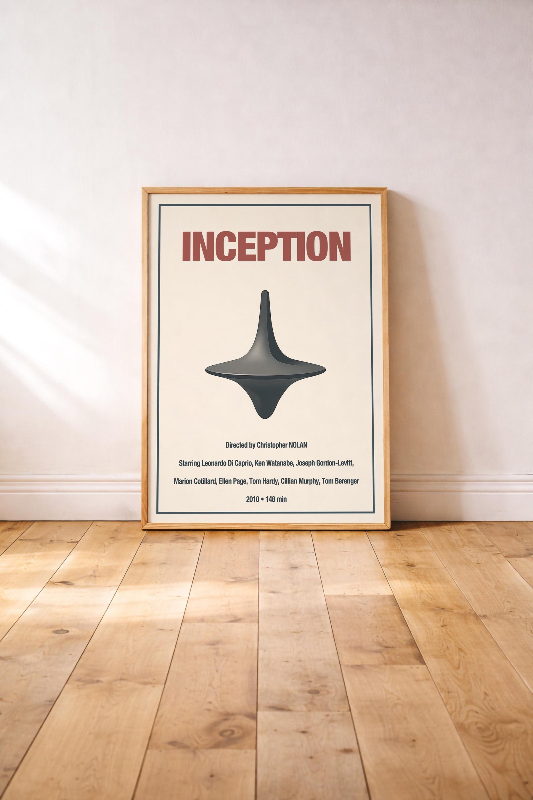 Inception Minimalist Movie Poster – Spinning Top – Film Art Giclée Print — image 2