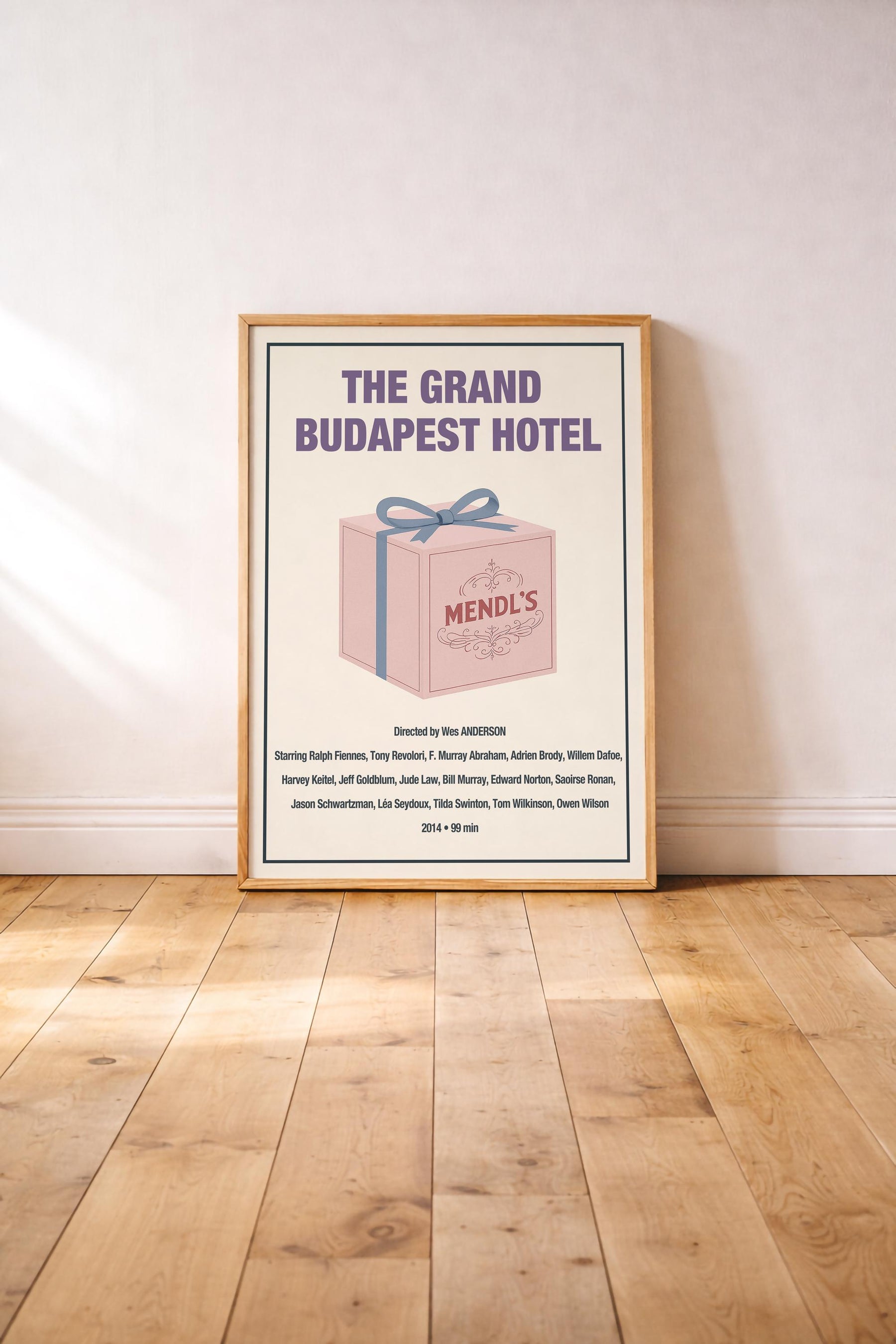 The Grand Budapest Hotel Minimalist Movie Poster – Mendl’s Patisserie Box Film Art Cinema Print — image 2
