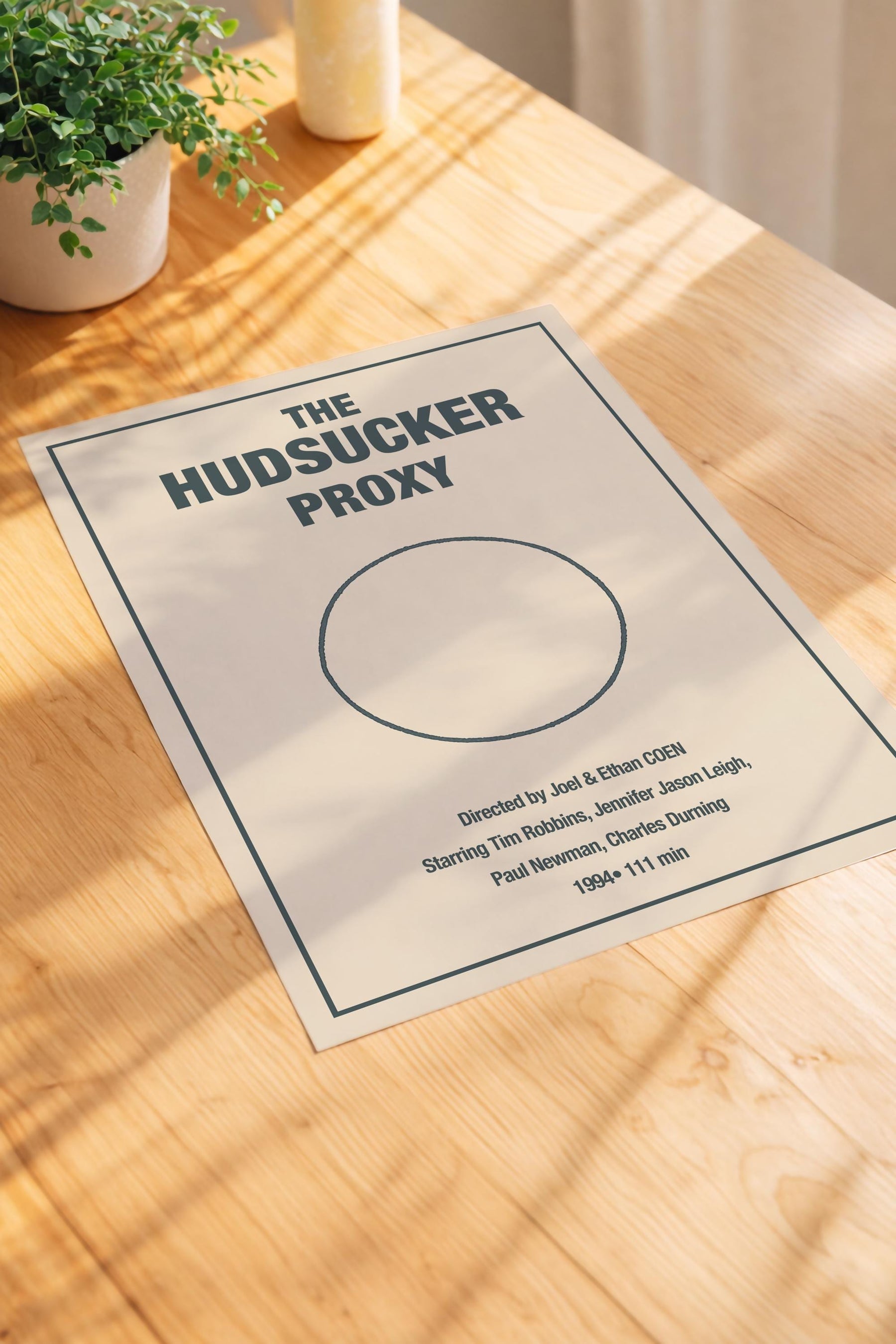 The Hudsucker Proxy Minimalist Movie Poster – “You Know… For Kids!” Circle Illustration Film Art Cinema Print — image 3