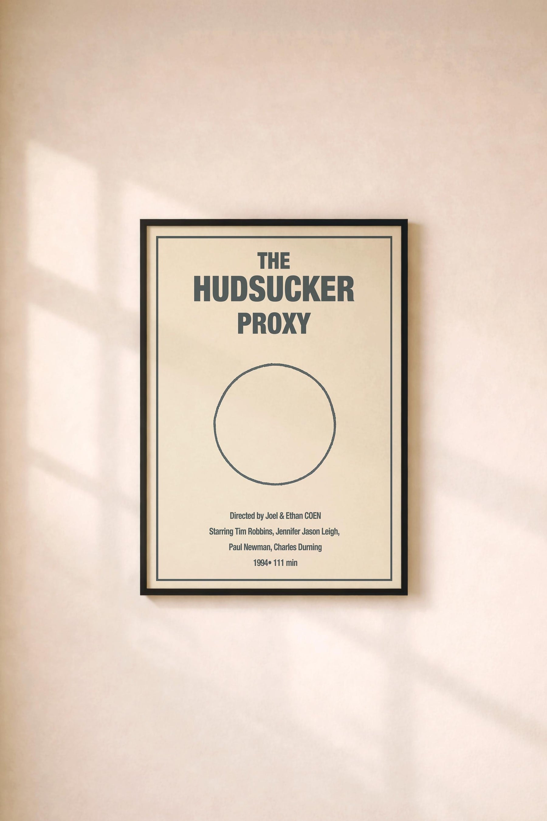 The Hudsucker Proxy Minimalist Movie Poster – “You Know… For Kids!” Circle Illustration Film Art Cinema Print