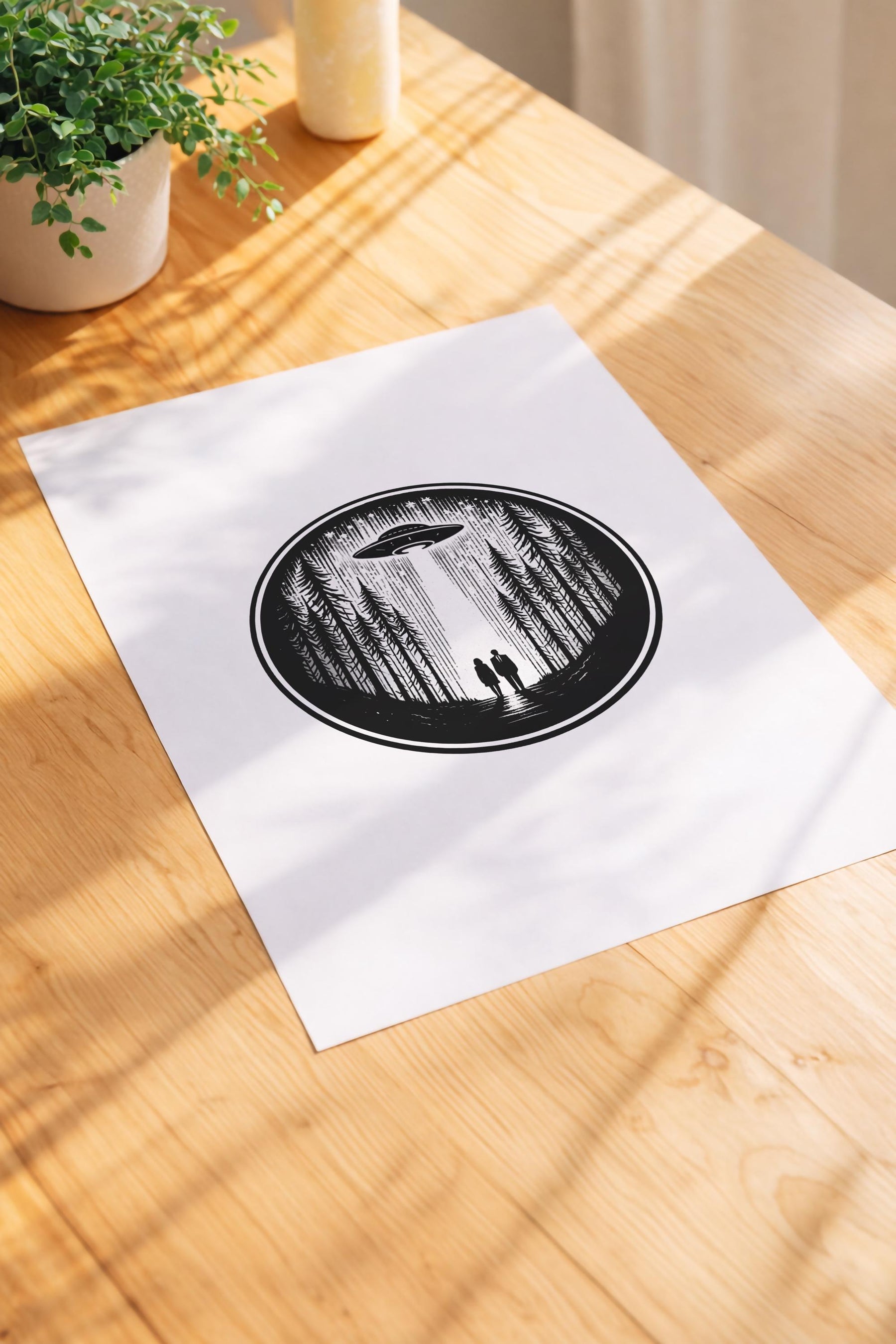 The X-Files Minimalist Sci-Fi TV Location Art Poster – Giclée Wall Art Print — image 3
