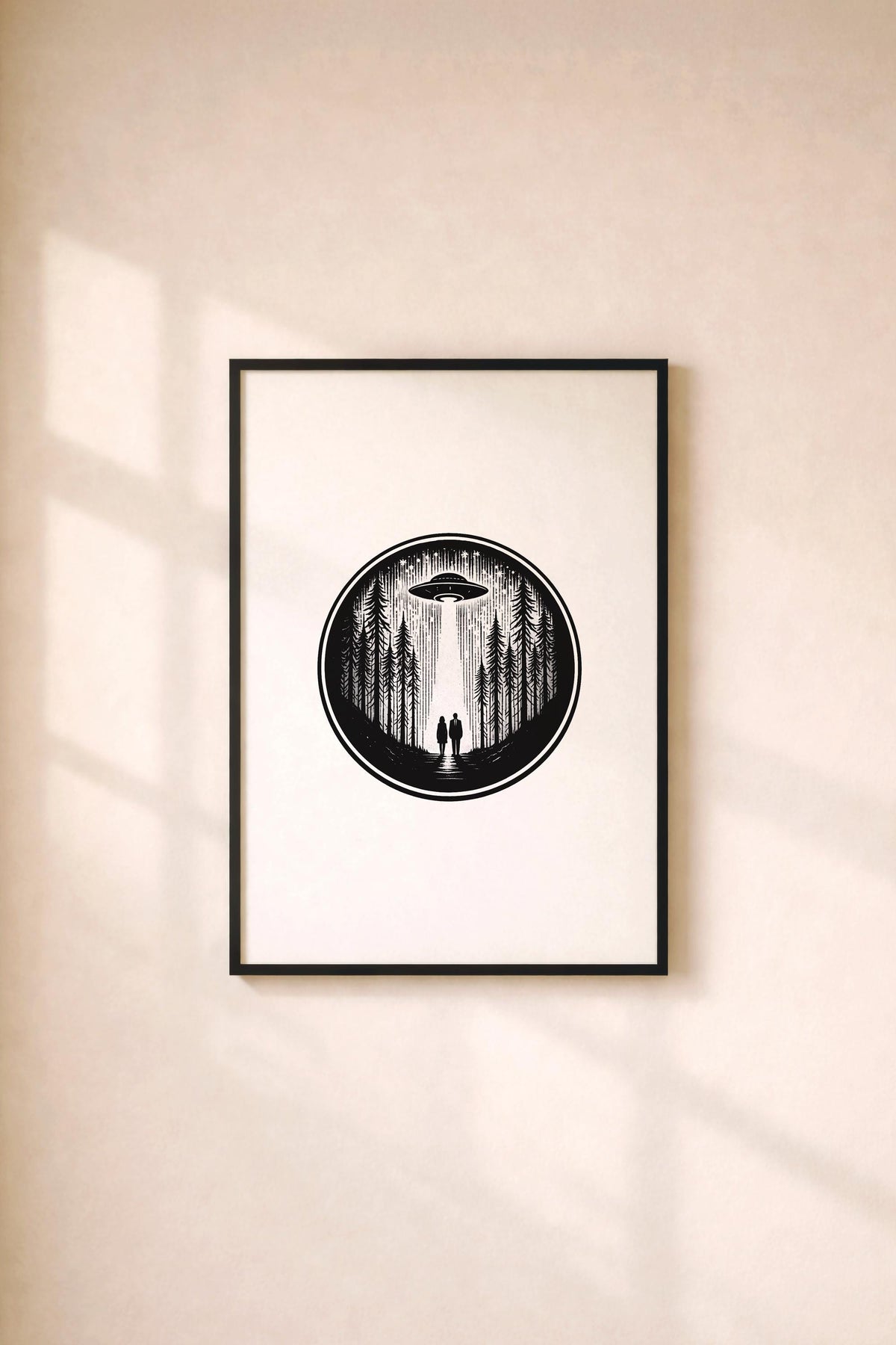 The X-Files Minimalist Sci-Fi TV Location Art Poster – Giclée Wall Art Print