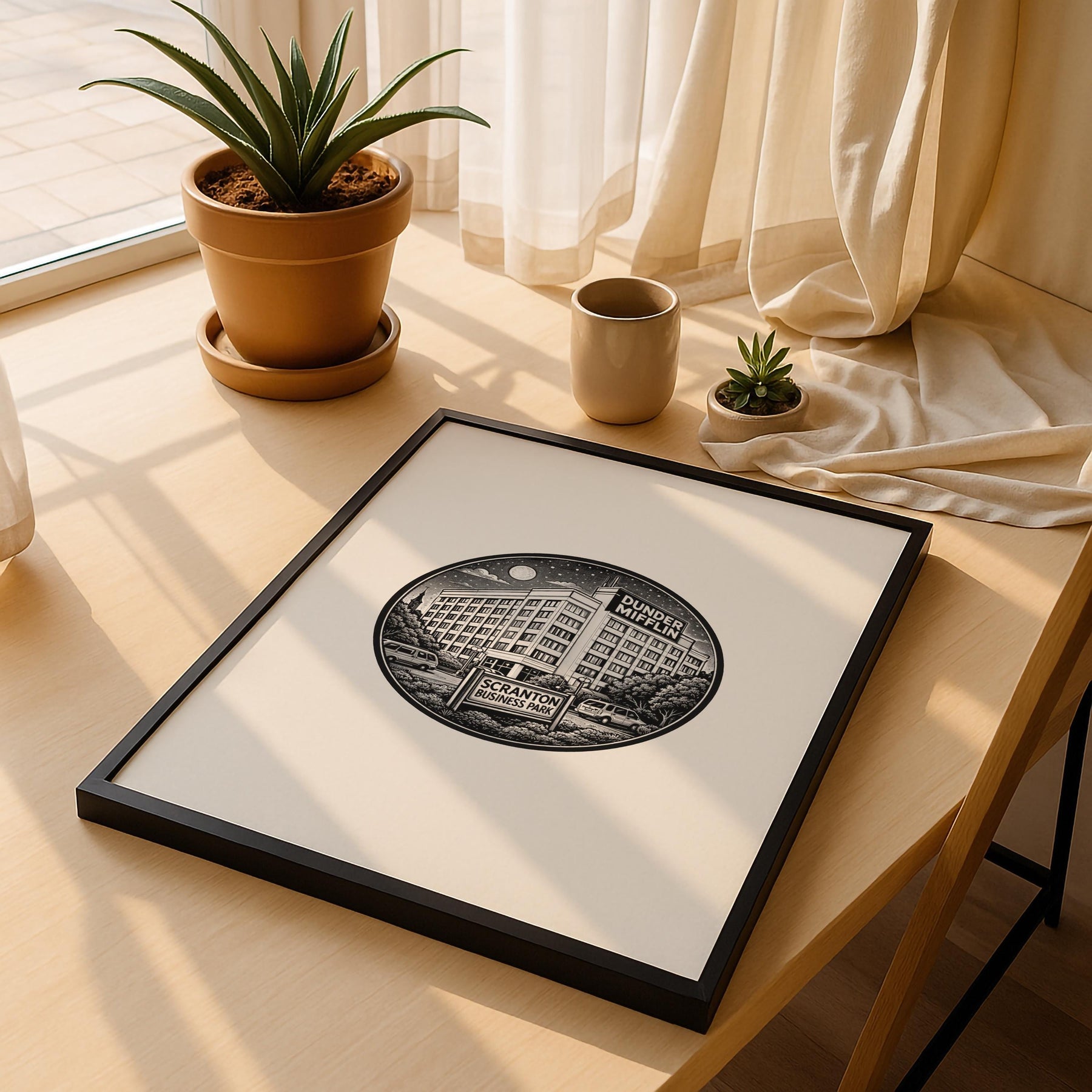 The US Office Minimalist TV Location - Dunder Mifflin Scranton Business Park - Art Poster – Giclée Wall Art Print — image 5