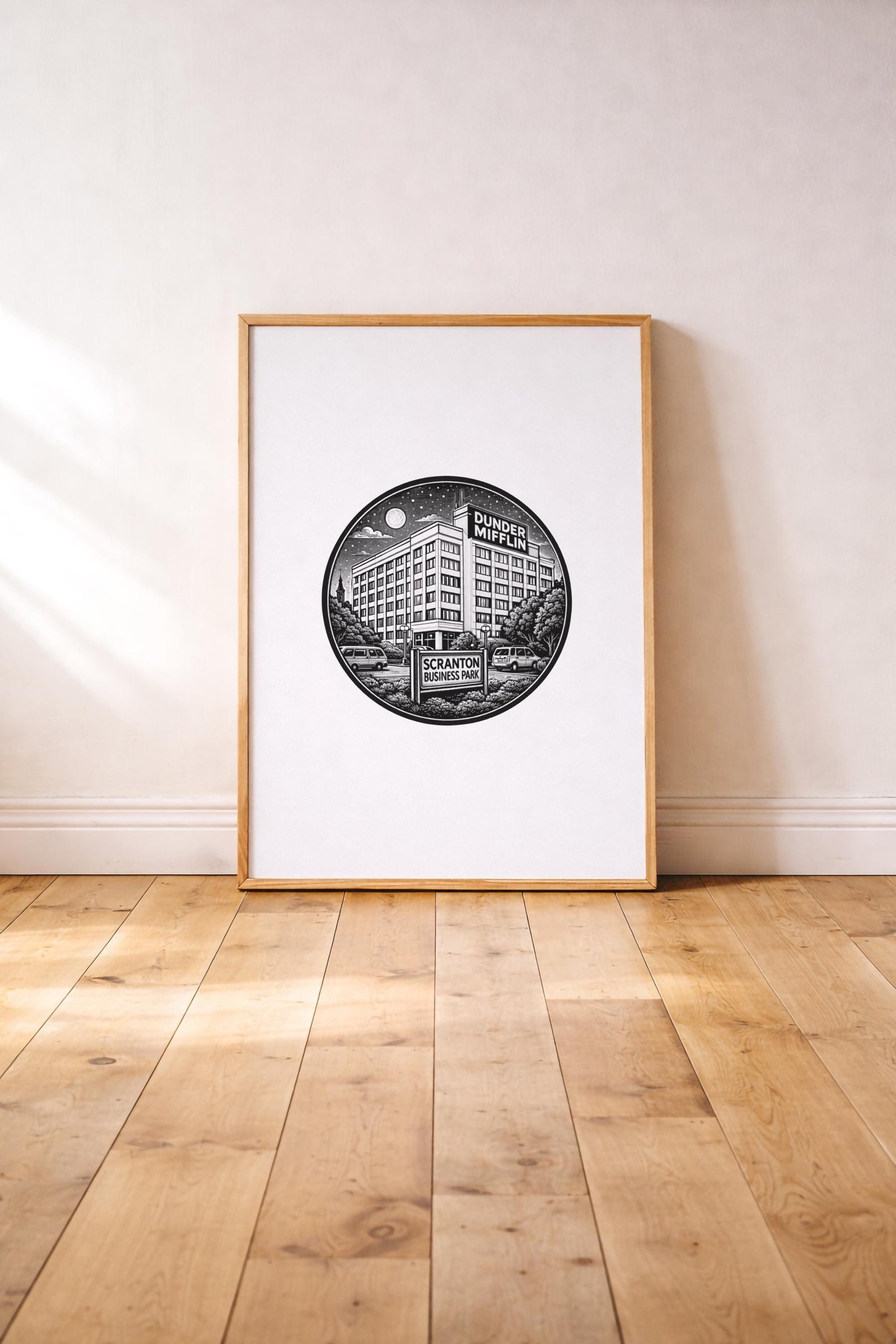 The US Office Minimalist TV Location - Dunder Mifflin Scranton Business Park - Art Poster – Giclée Wall Art Print — image 2