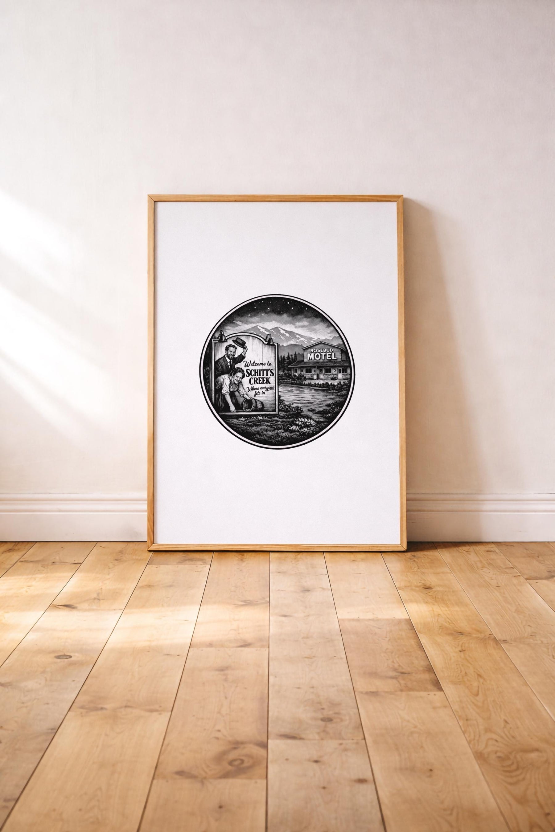 Schitt’s Creek - Welcome to Schitt’s Creek & Rosebud Motel TV Location Art Poster – Giclée Wall Art Print — image 2