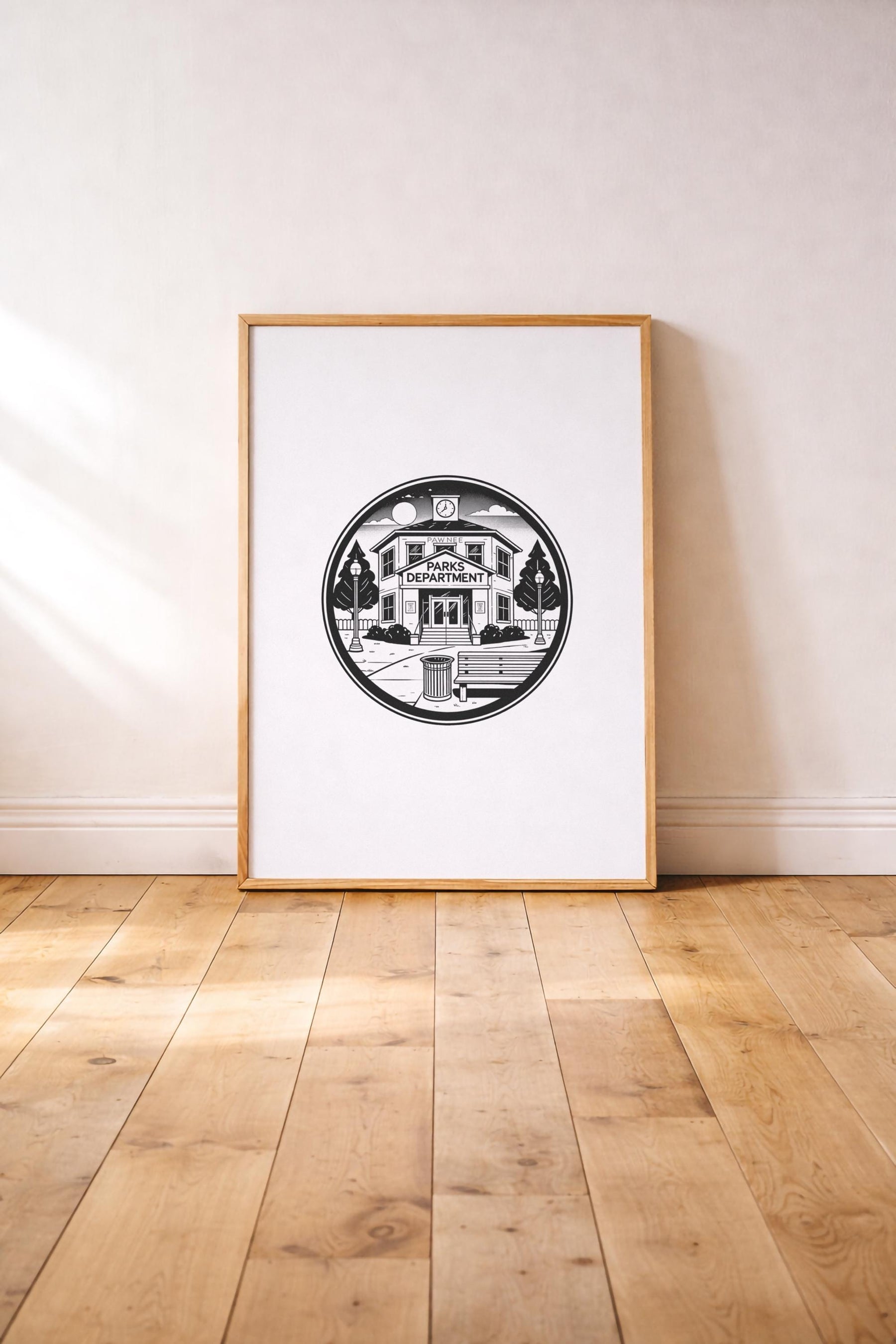 Parks and Recreation Minimalist TV Location - Pawnee Parks Department Art Poster – Giclée Wall Art Print — image 2