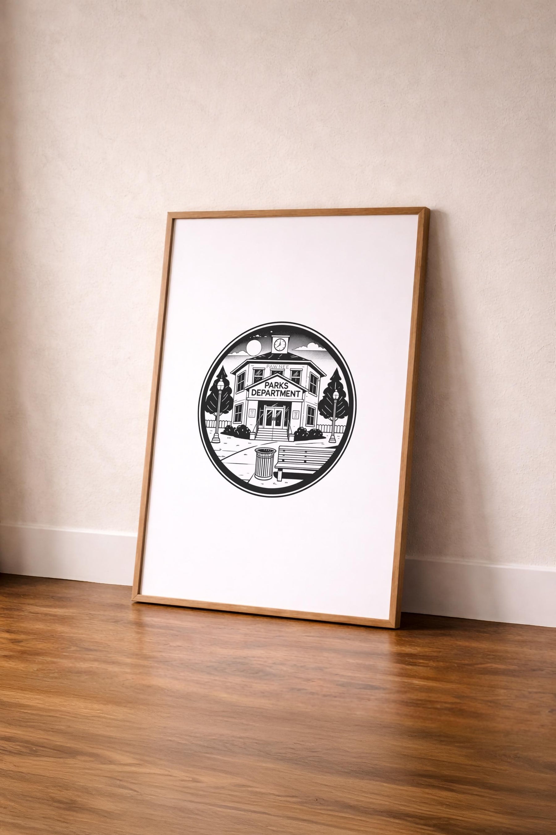 Parks and Recreation Minimalist TV Location - Pawnee Parks Department Art Poster – Giclée Wall Art Print — image 4